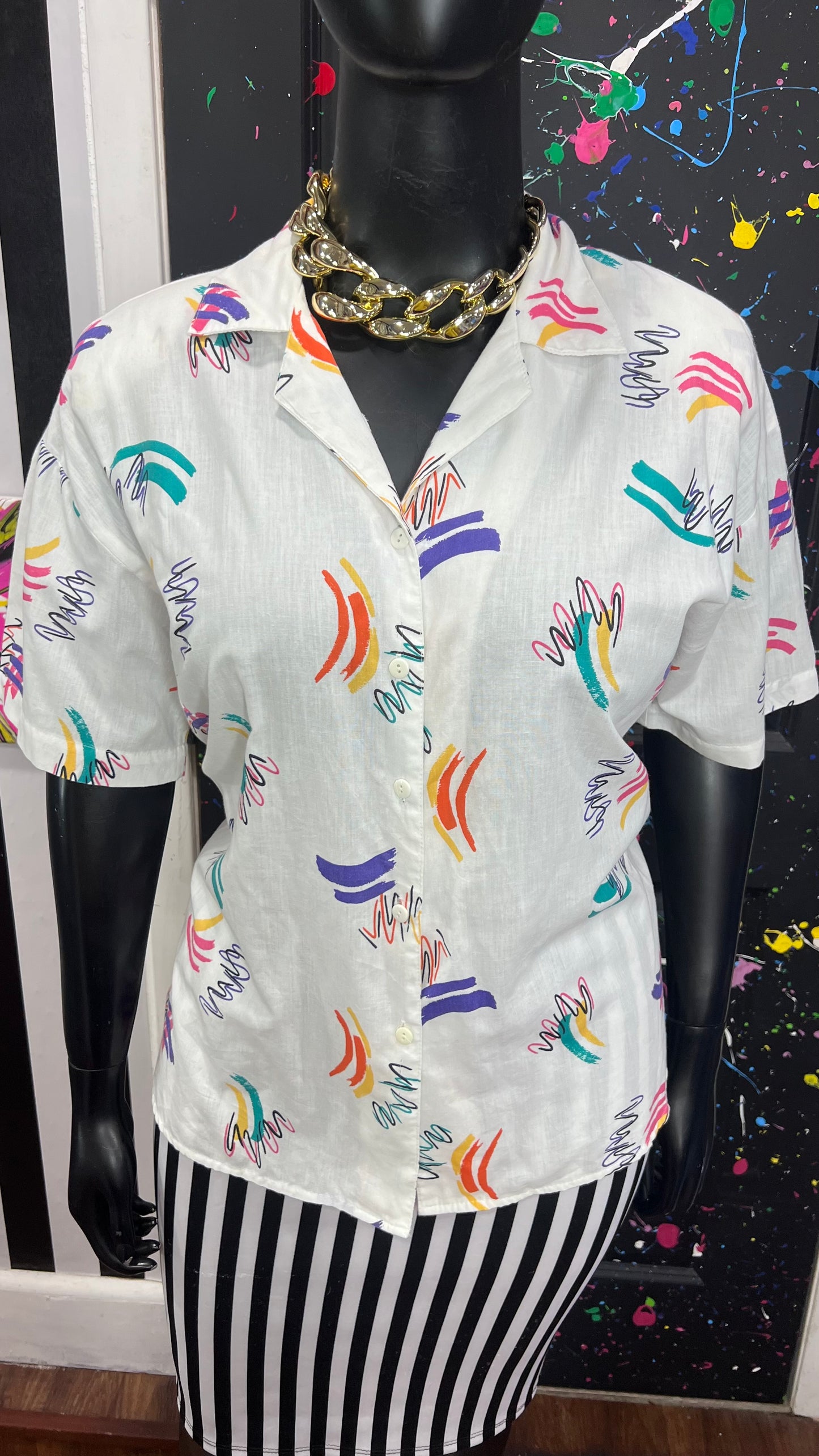 Vintage Abstract Vintage Blouse (22)