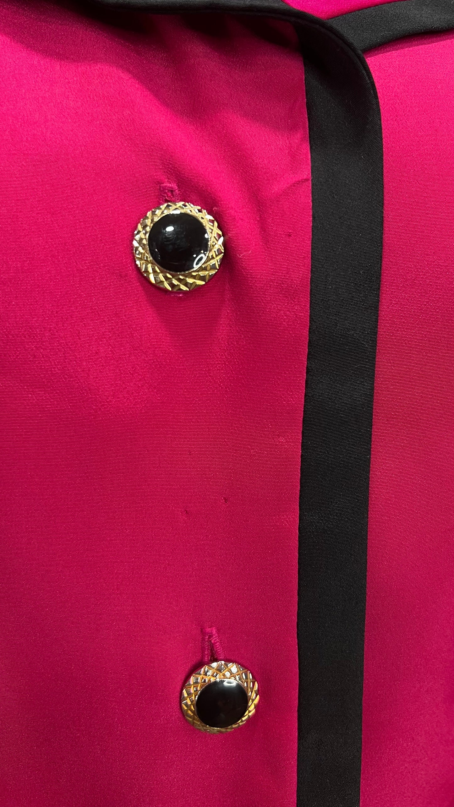 Vintage Pink & Black Blouse (22W)