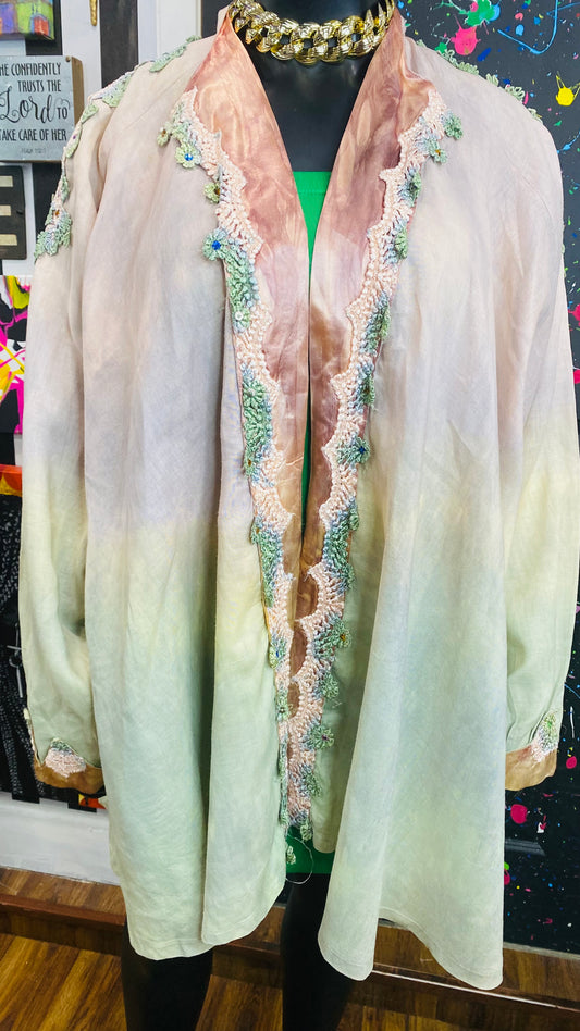 Vintage ‘WaterColor’ Duster (OS)