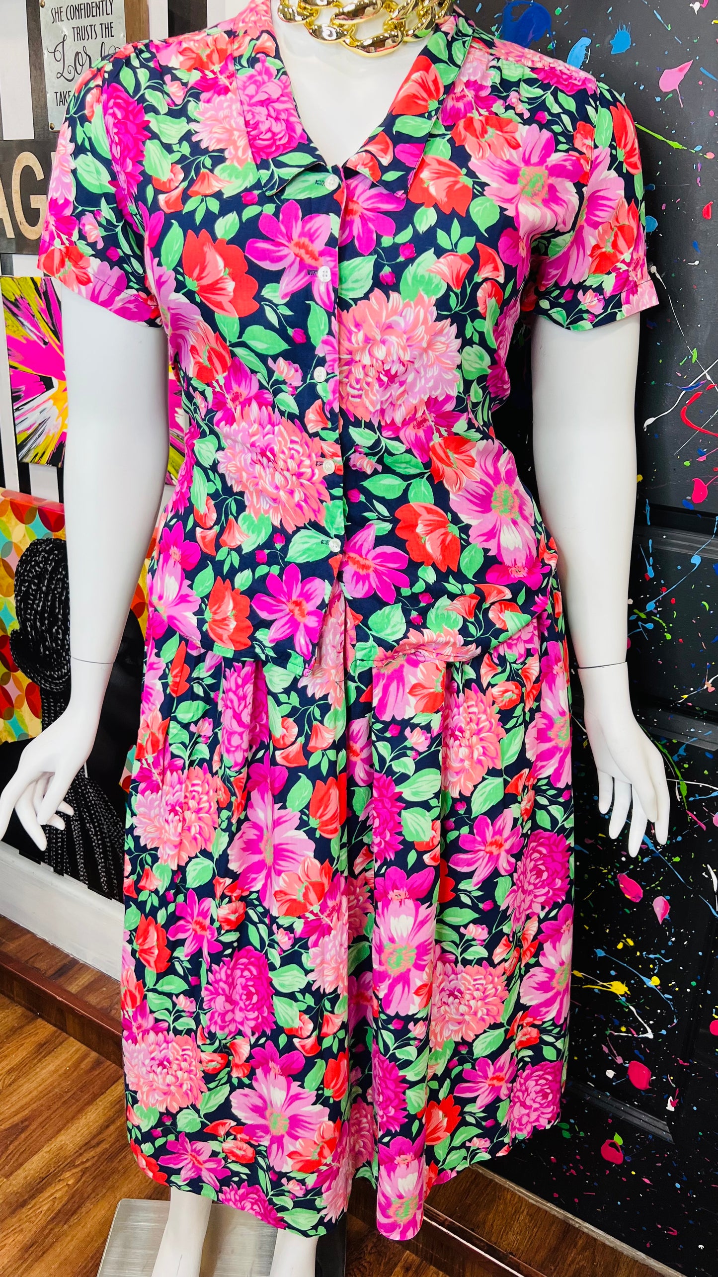 Vintage Floral Skirt Set (14)