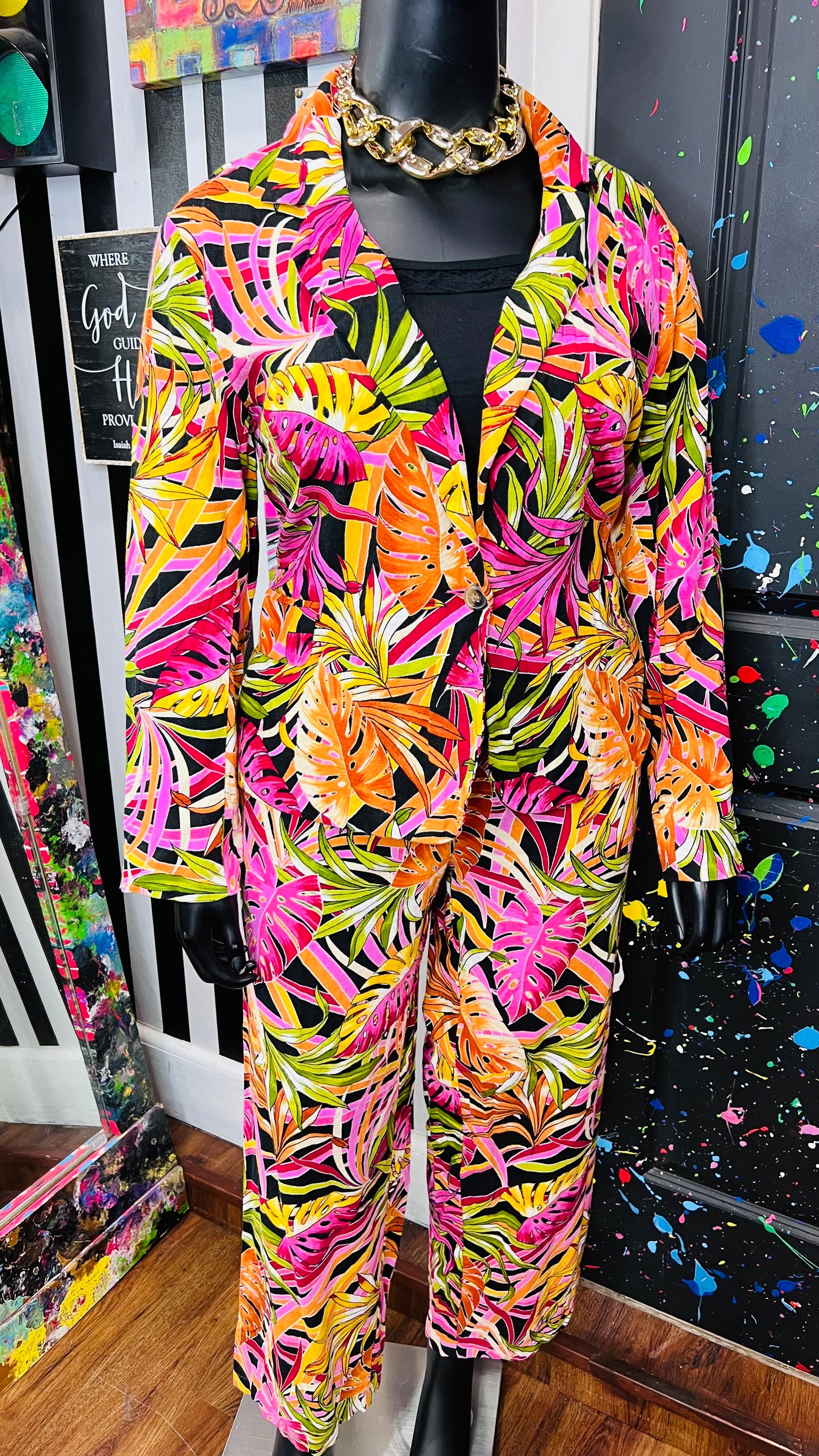 Ashley Stewart Tropical Pants Set (18)