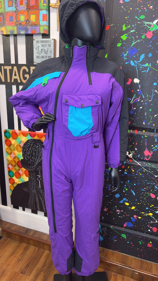 Vintage Ski Wear Purple Jumpsuit (12)