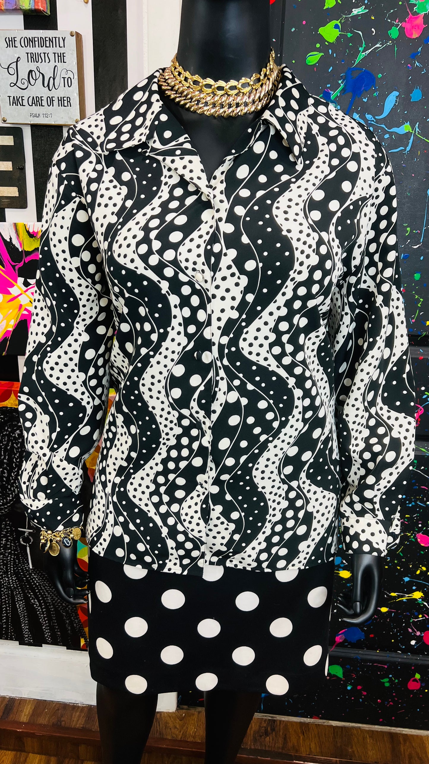 Vintage Polka Dot Jordan Blouse (18)