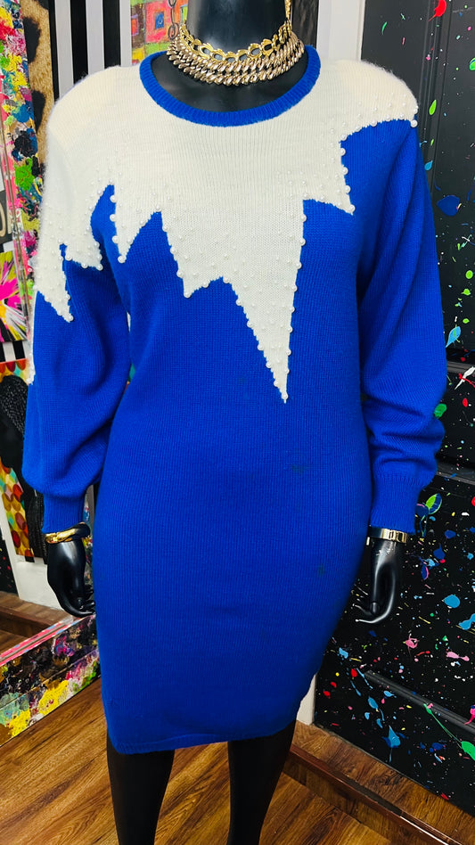 Vintage Knit Sweater Dress (22)
