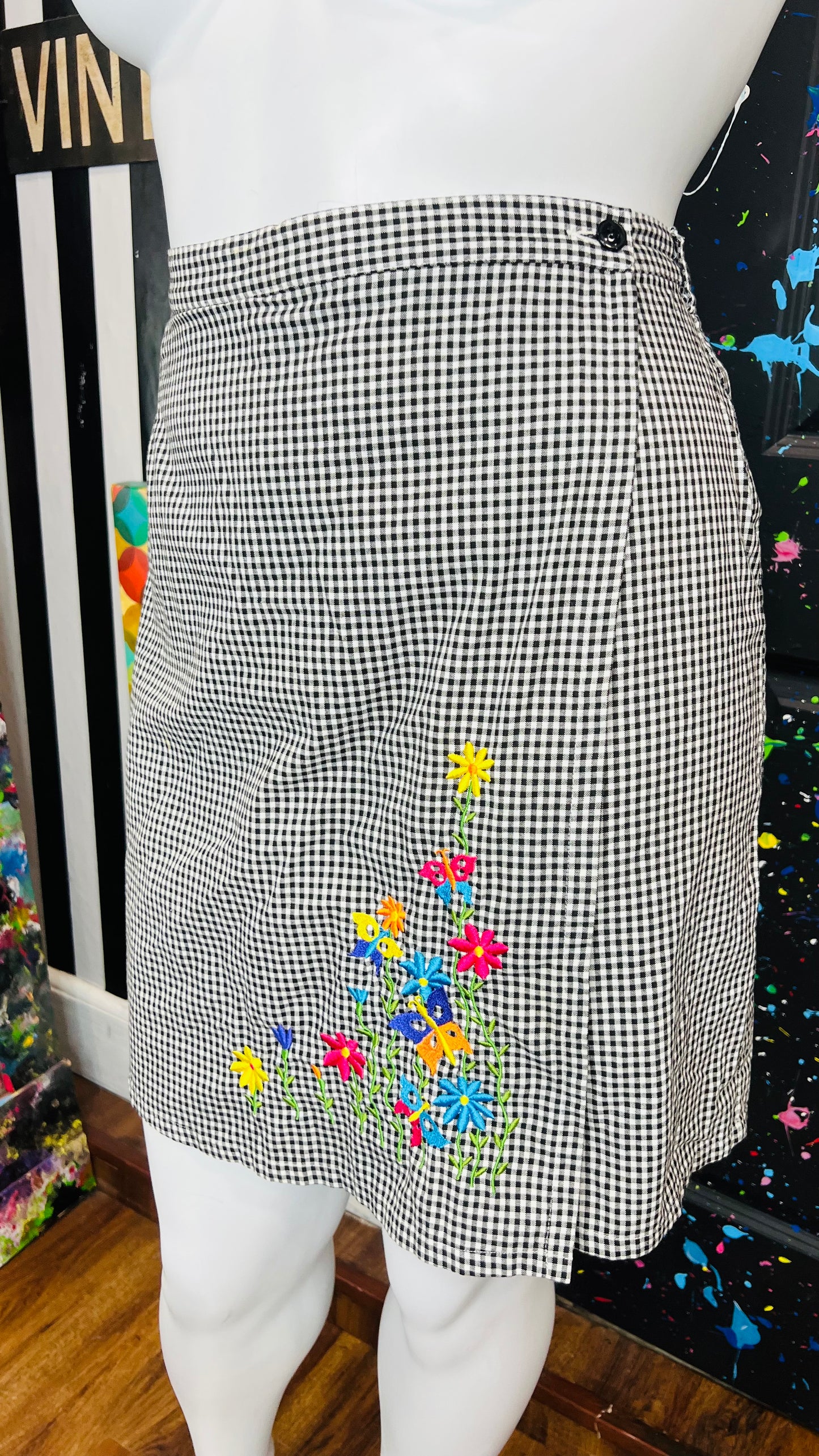Vintage Black & White Skort (18)
