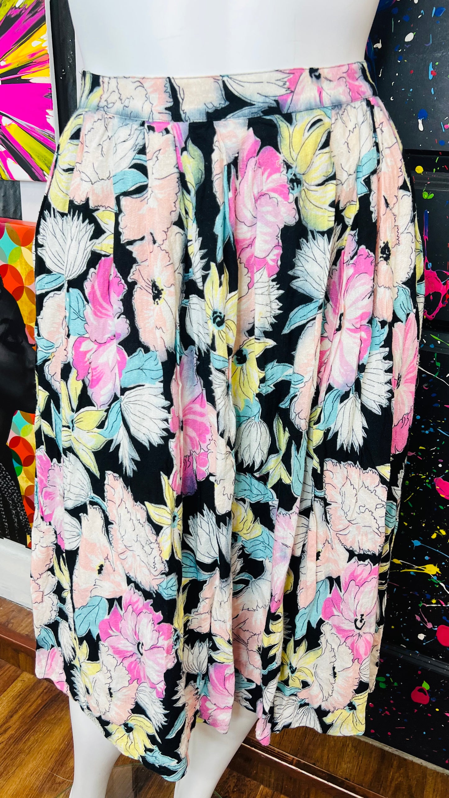 Vintage Floral Skirt (18)