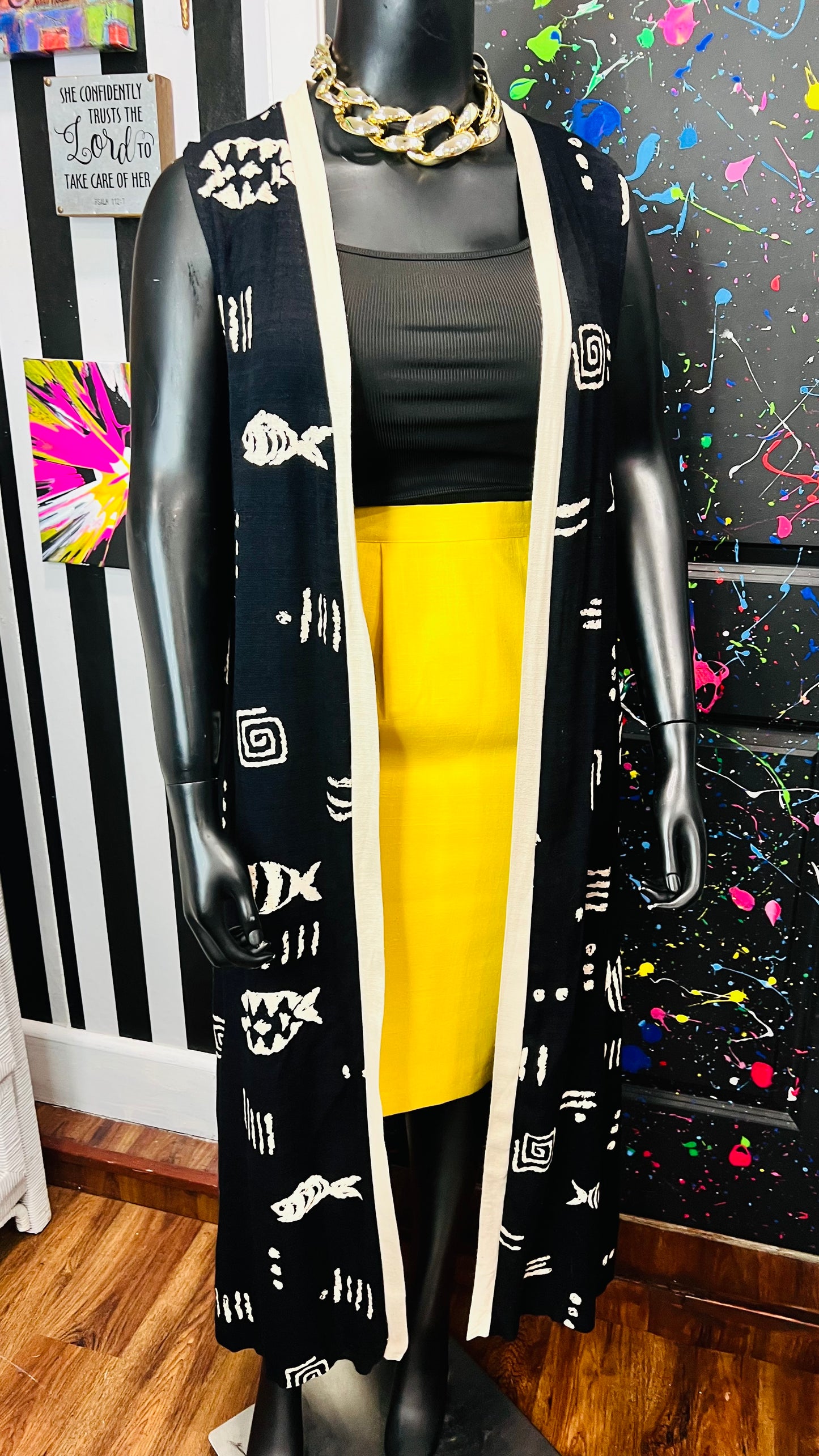 Vintage Tribal Print Duster (22W)