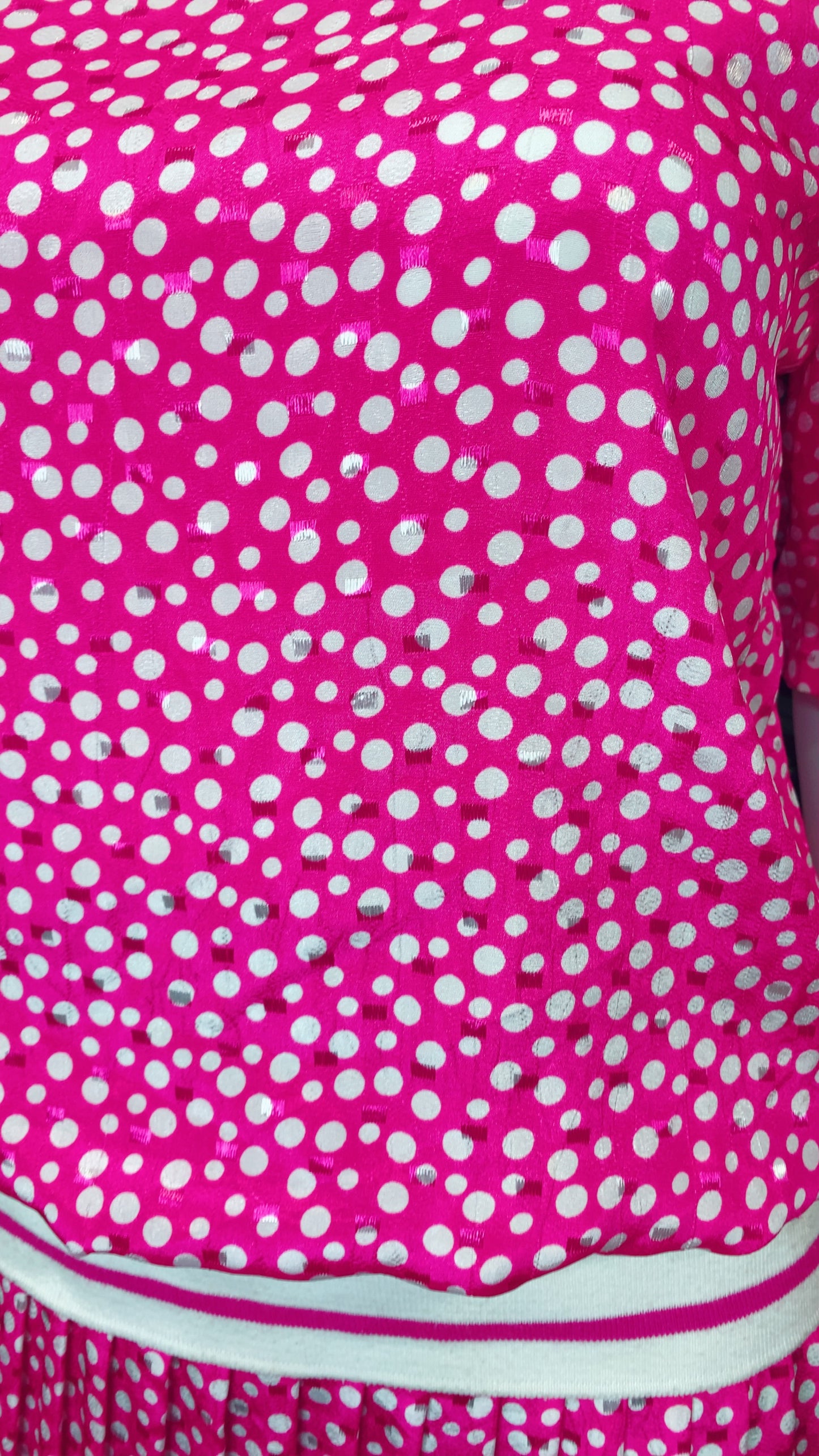 Pink & White Polka Dot Dress (18)