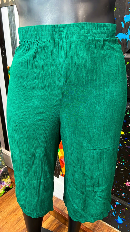 Vintage Hunter Green Culotte Shorts (22)