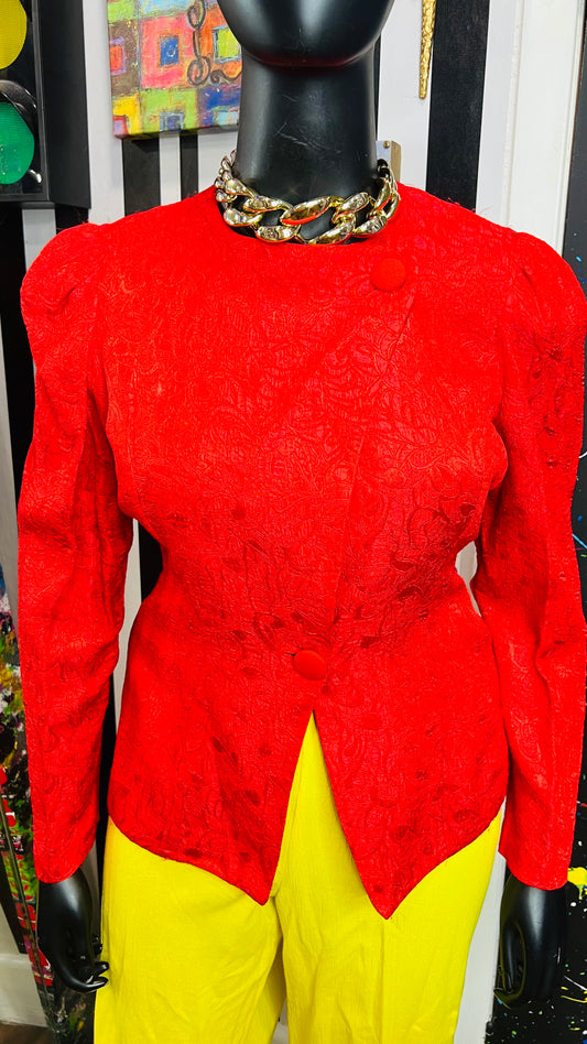 Vintage Red Blazer (16)