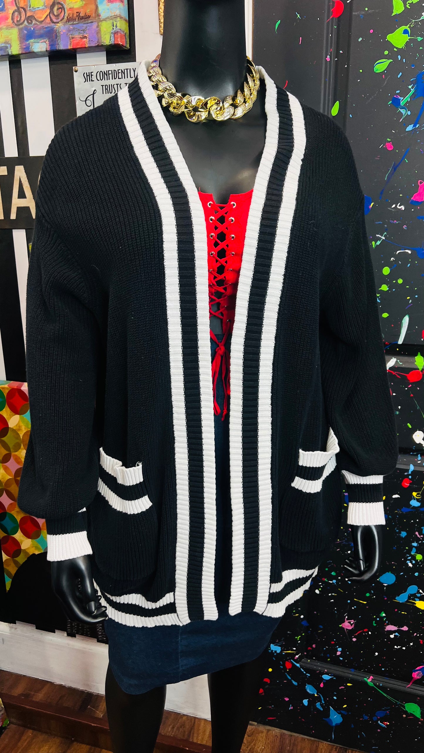 Black & White Cardigan (22)