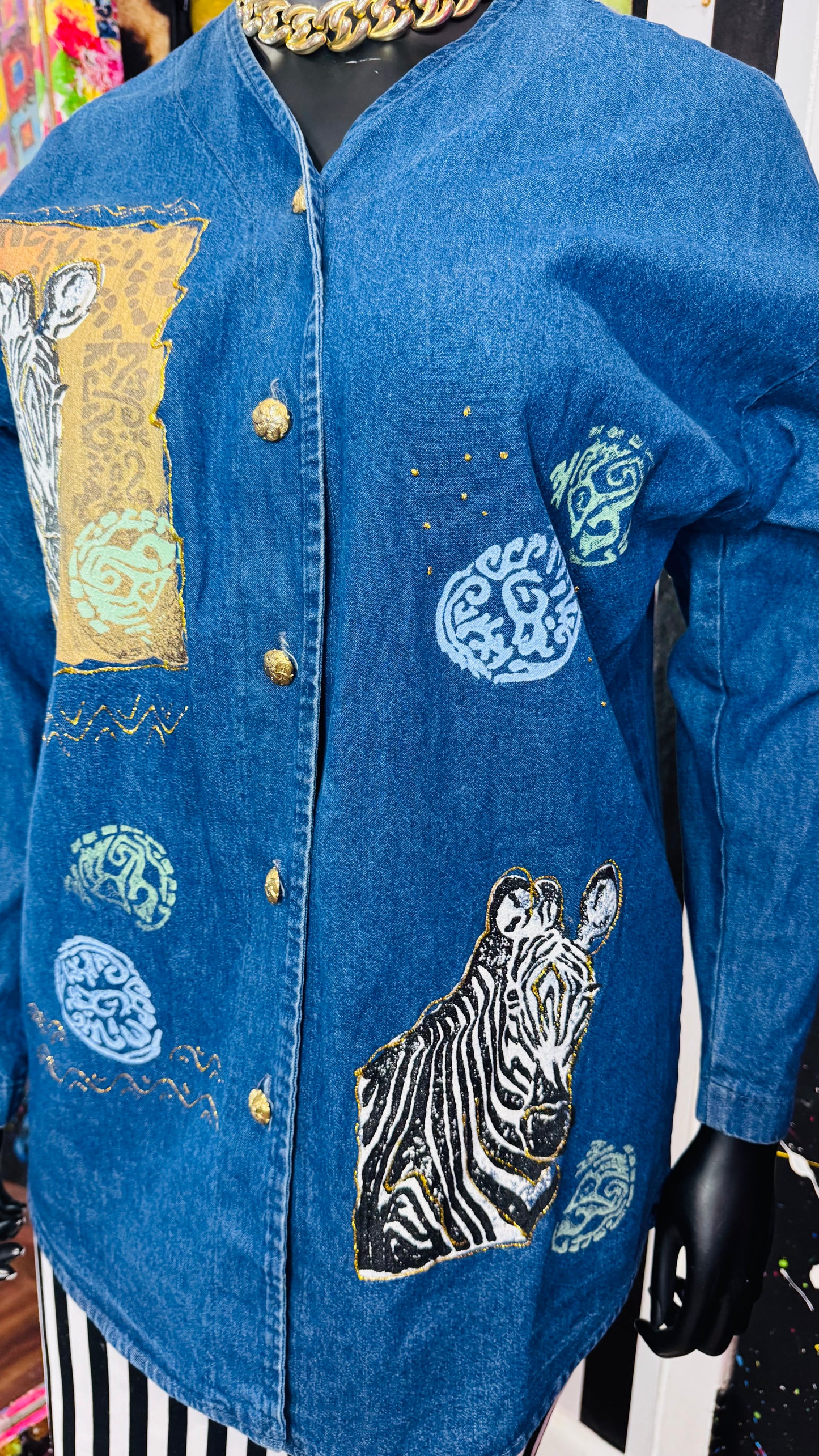 Vintage Denim Safari Blouse (16)