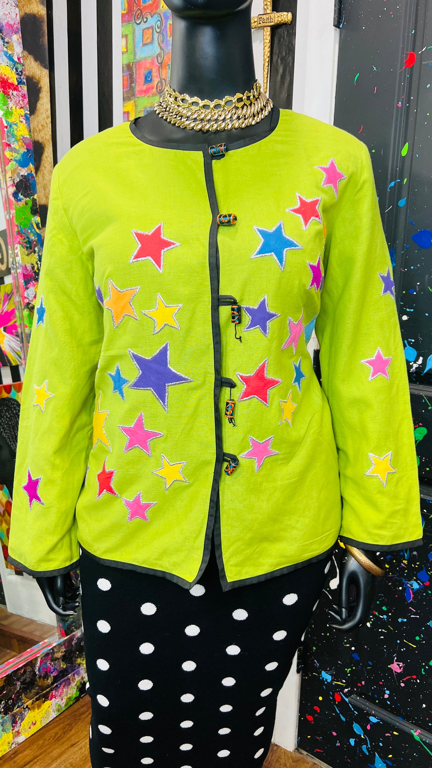 Vintage Embroidered Stars Blazer (16)