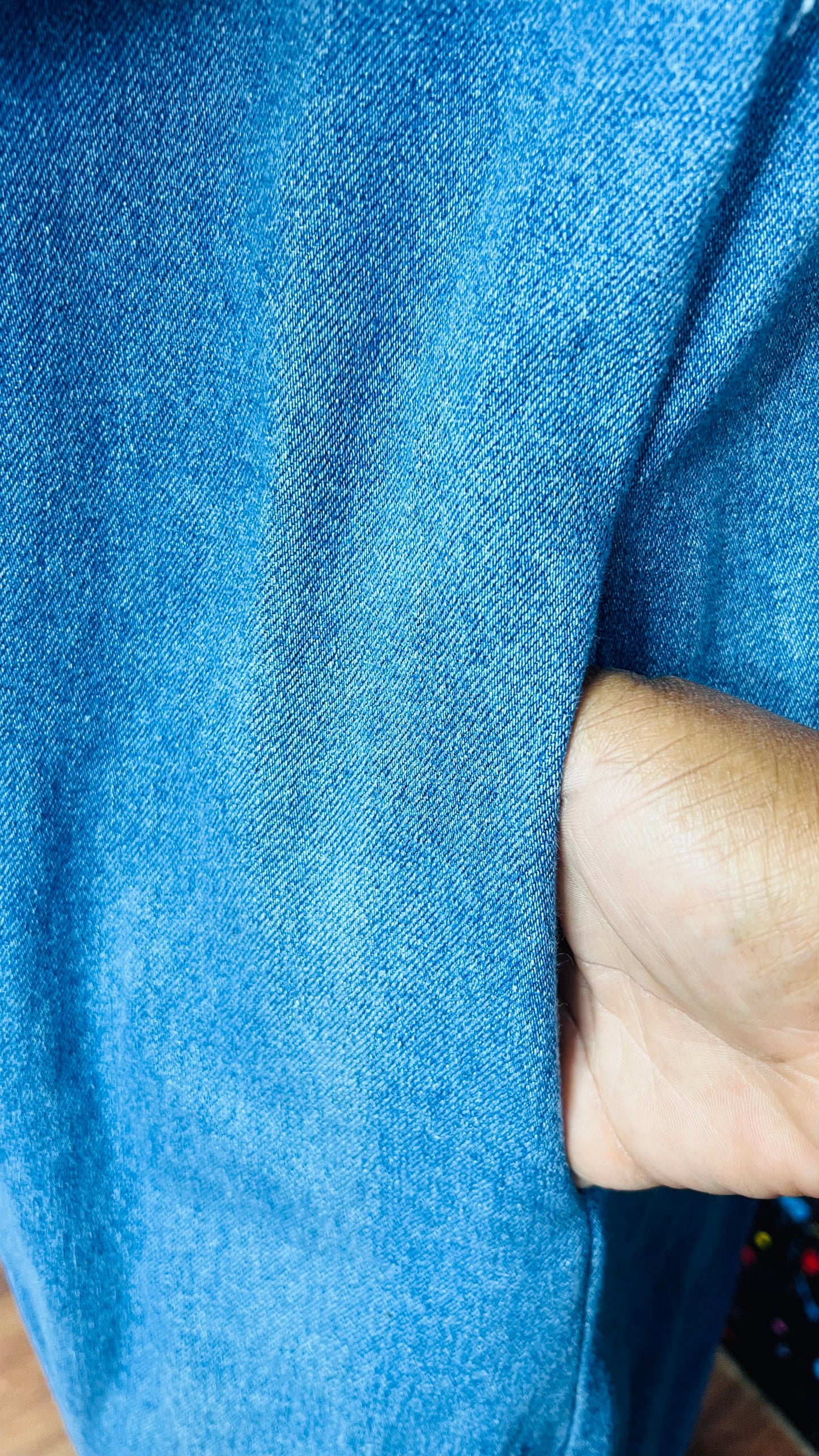 Vintage Denim Double Breasted Dress