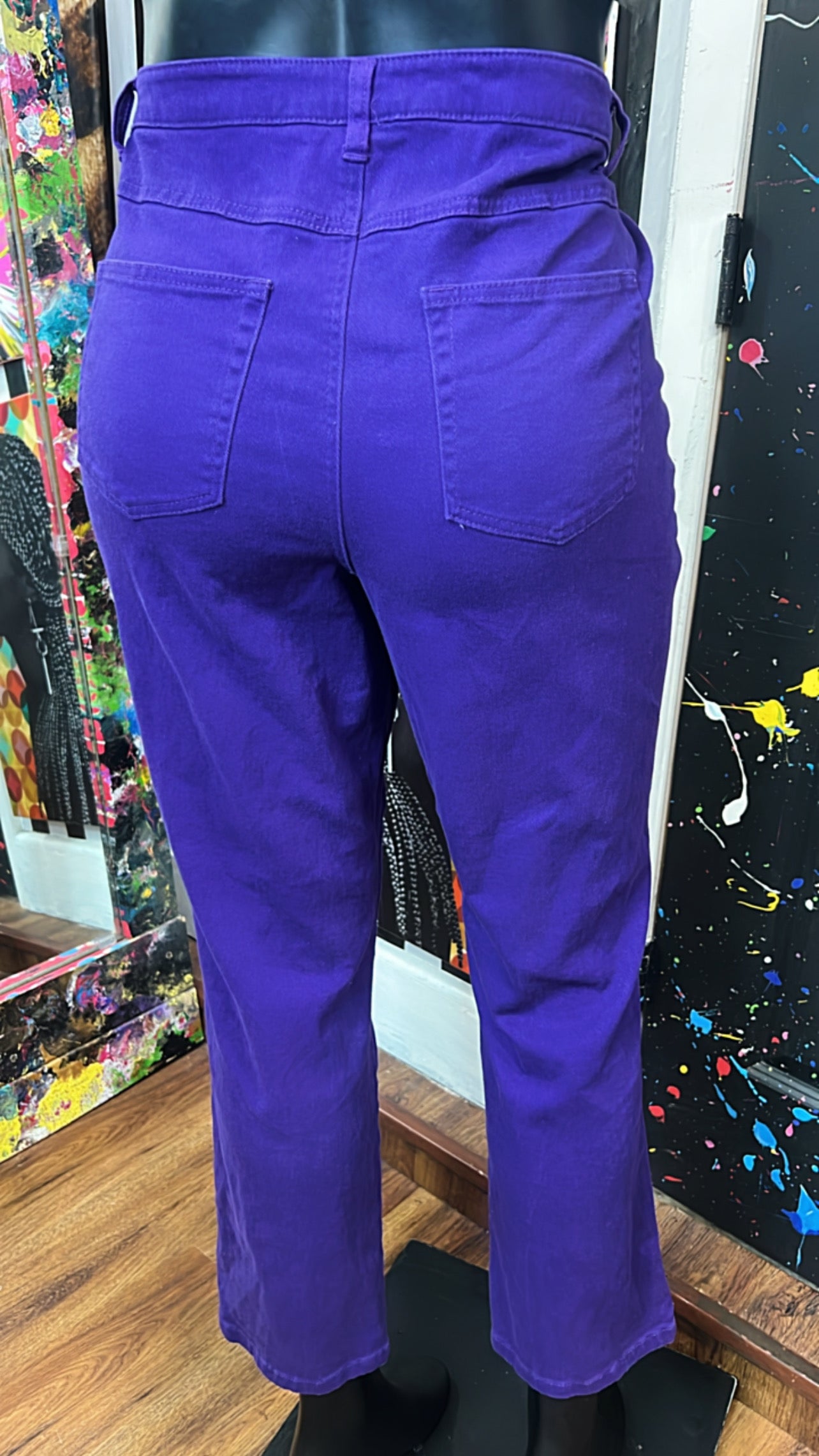 Vintage Purple Denim Pants (20W)