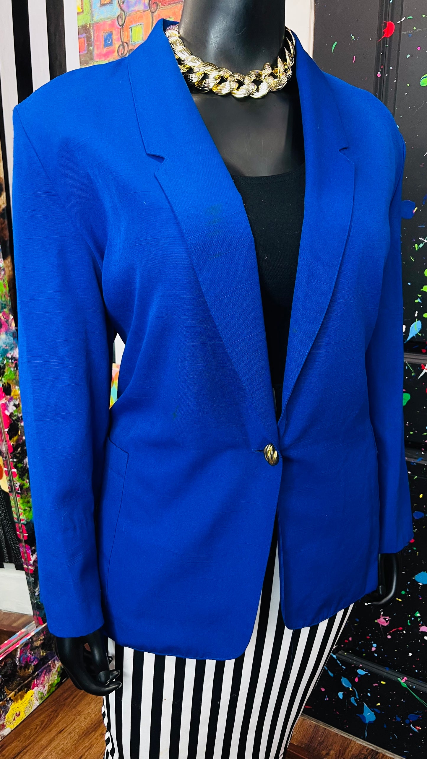 Vintage Blue Blazer (26W)