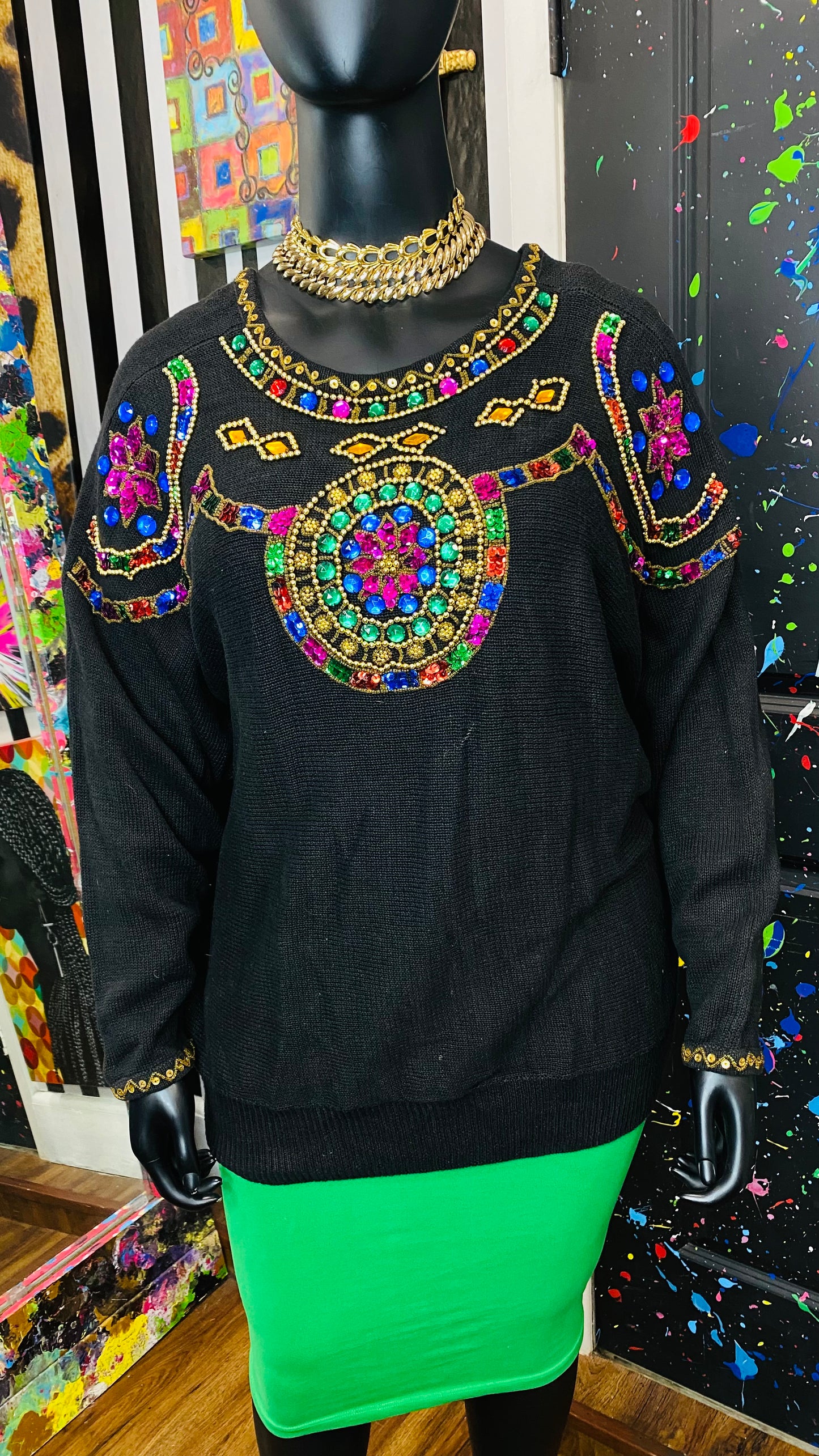 Vintage Sequin Sweater (22)