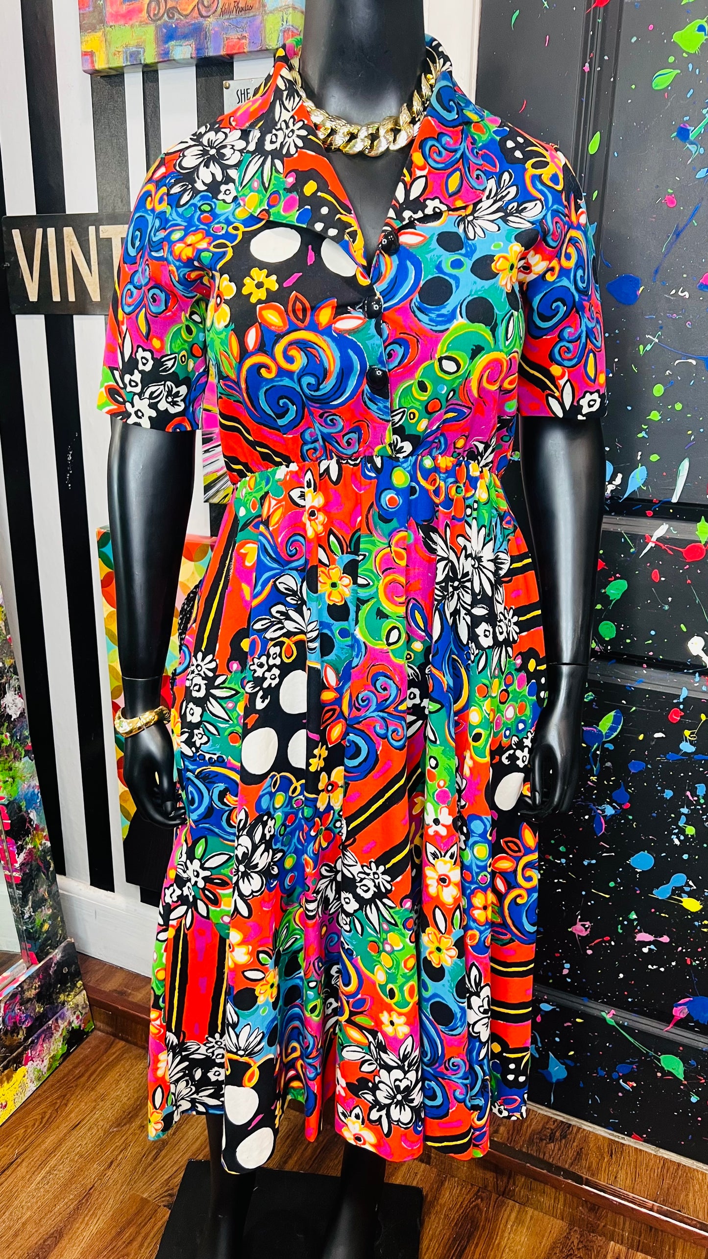 Vintage Abstract 80’s/90’s Dress (12)