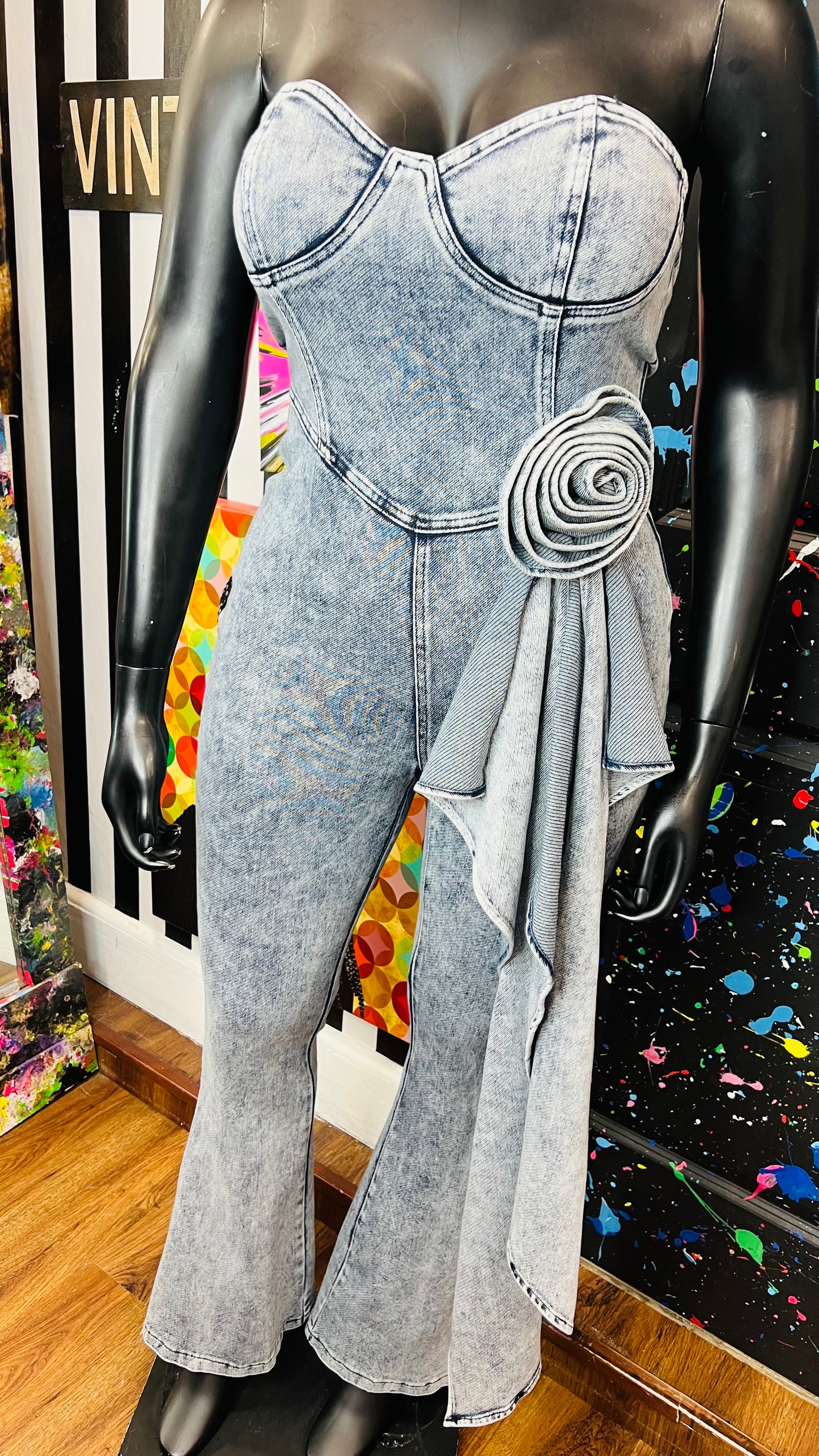 Vintage Inspired Denim Jumpsuit (12)
