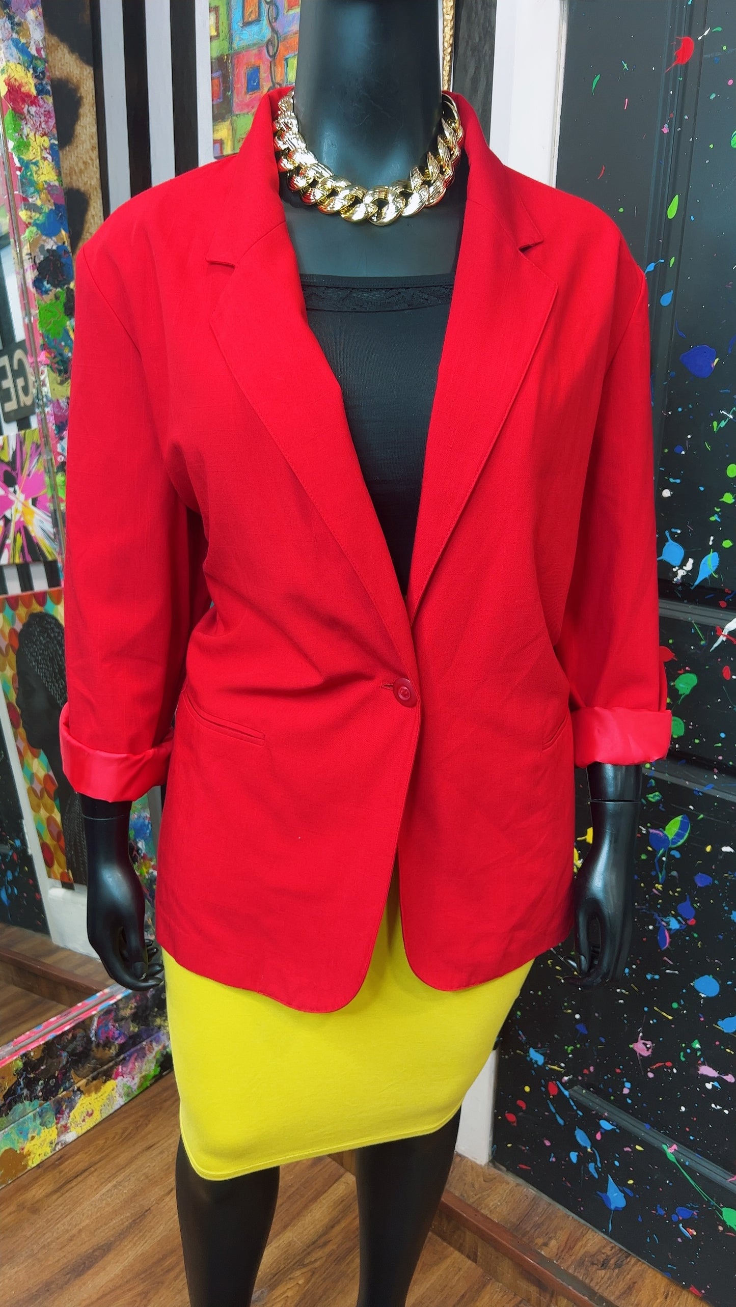 Vintage Red Blazer (24W)