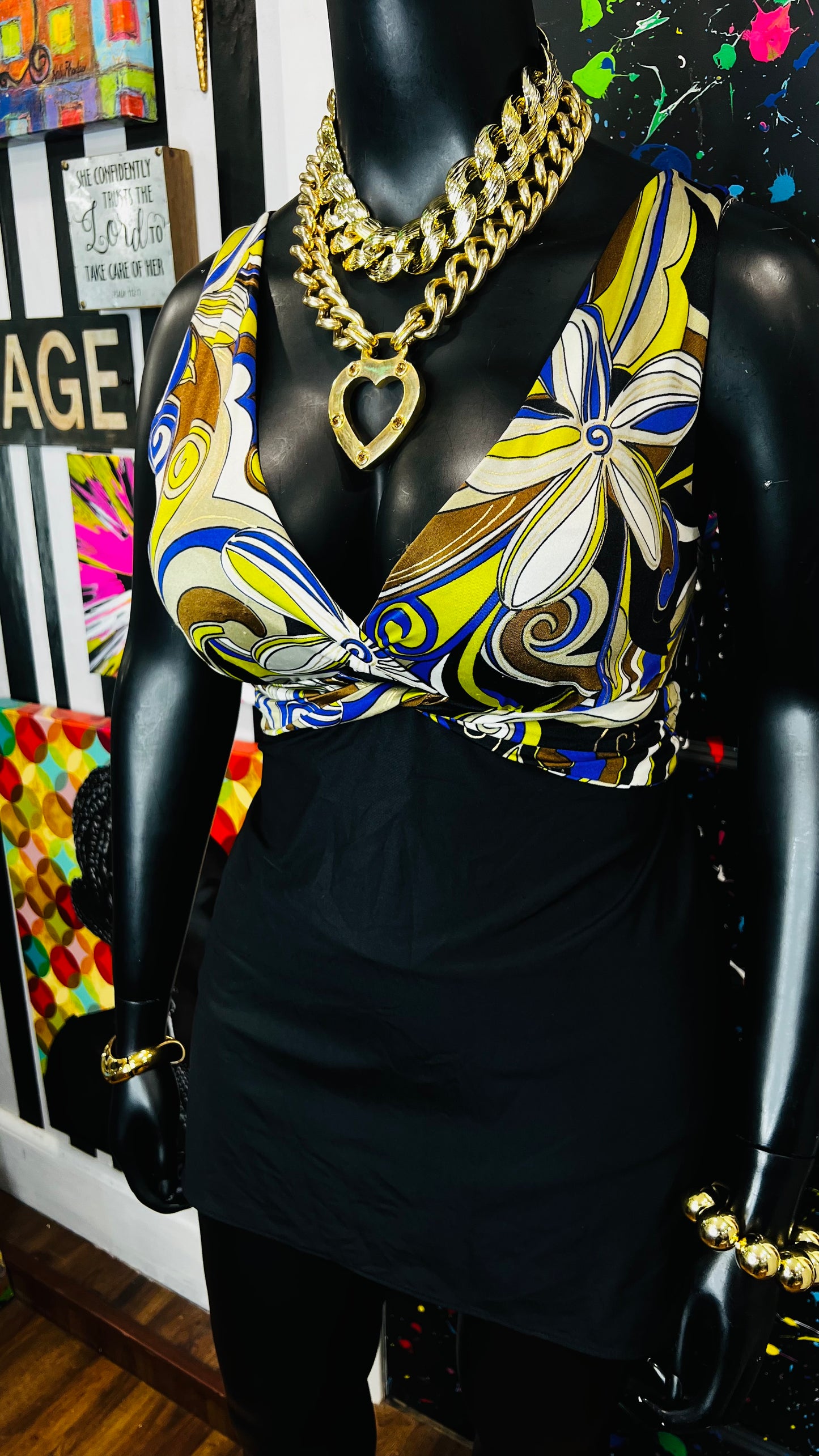 Vintage Abstract Swim Suit (20/22)