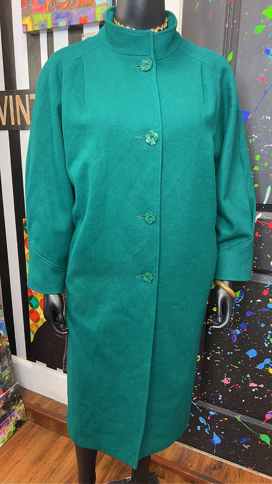 Vintage Green Wool Coat (18)