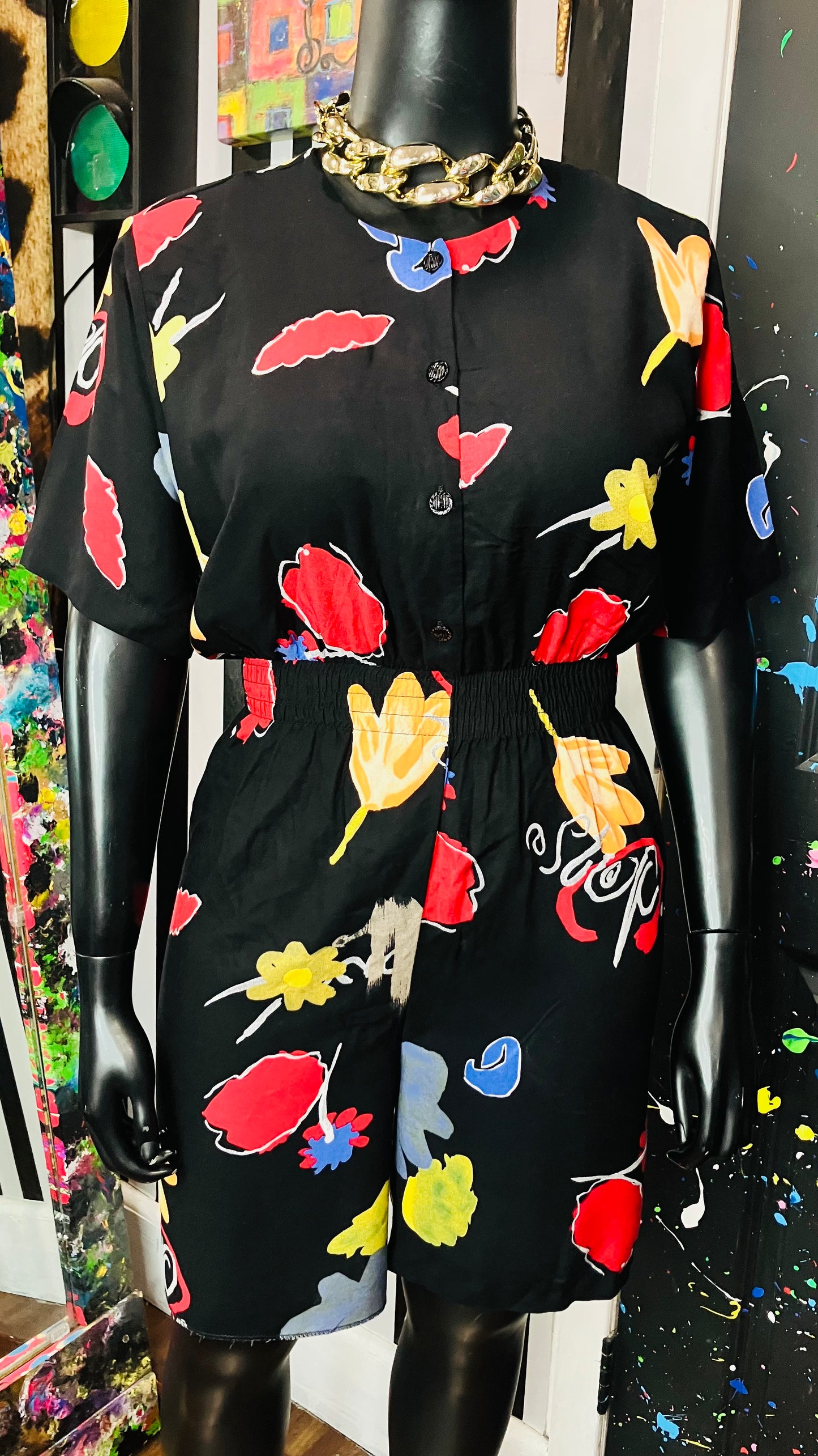 Vintage Floral Rayon Romper (16)