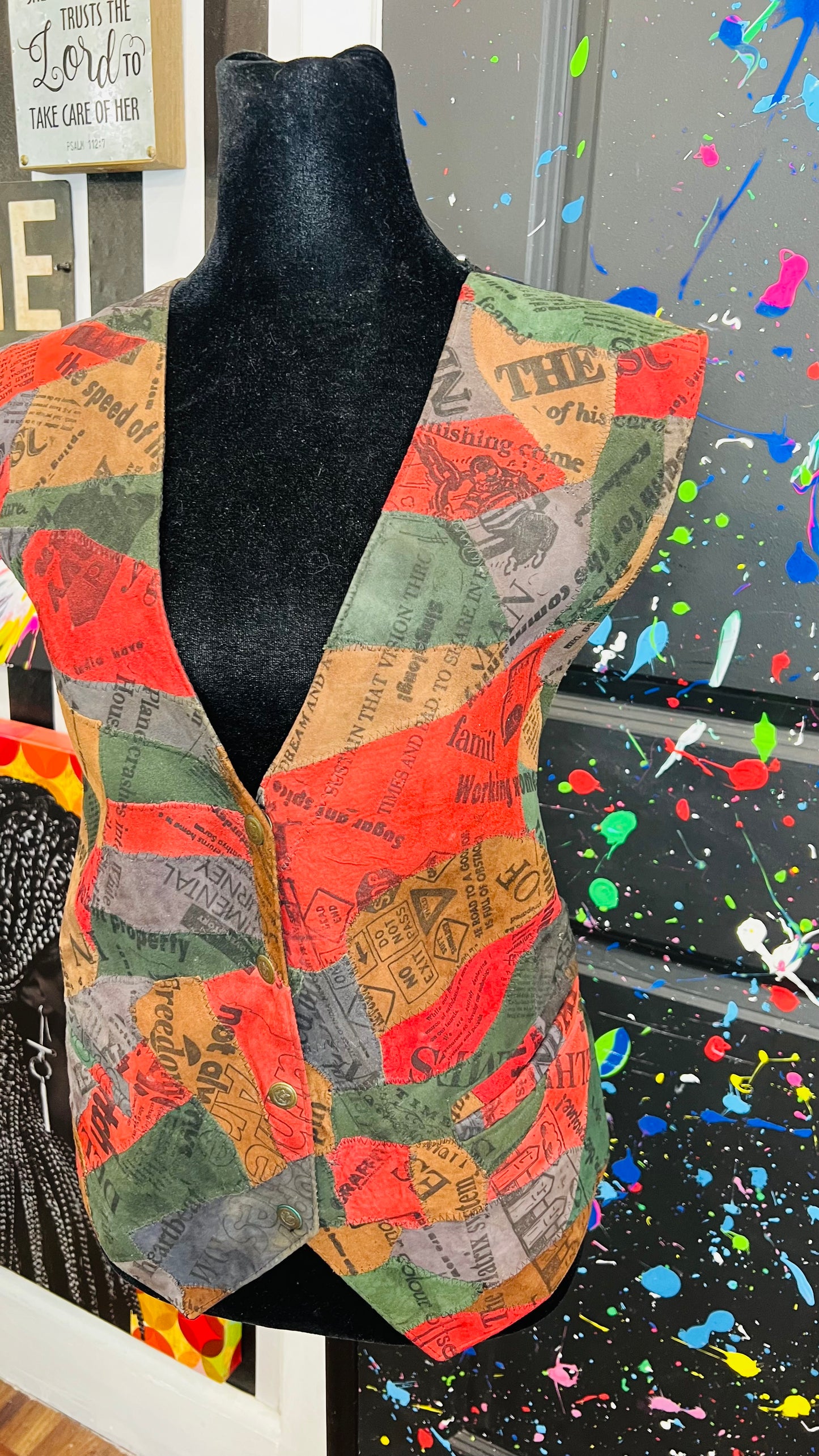 Vintage Suede Leather Vest (12)