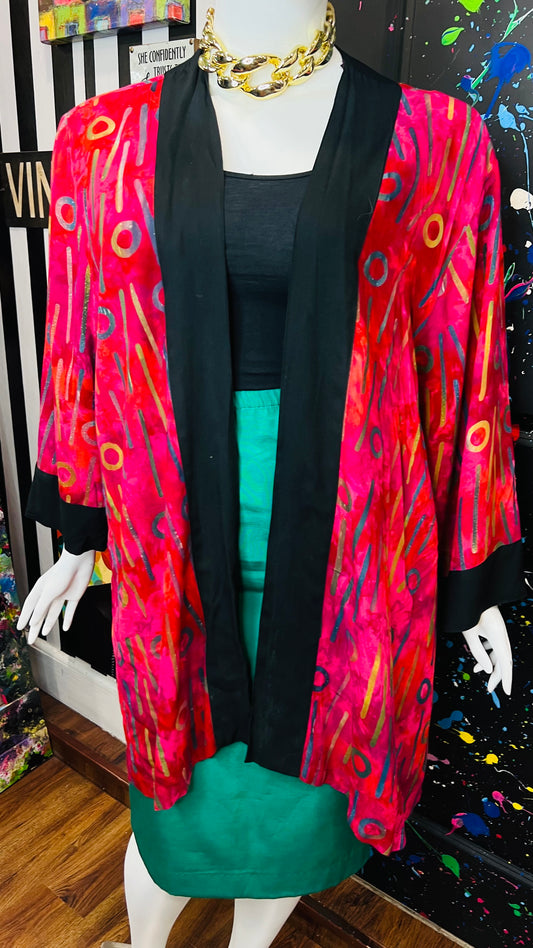 Rayon Abstract Duster (OS)