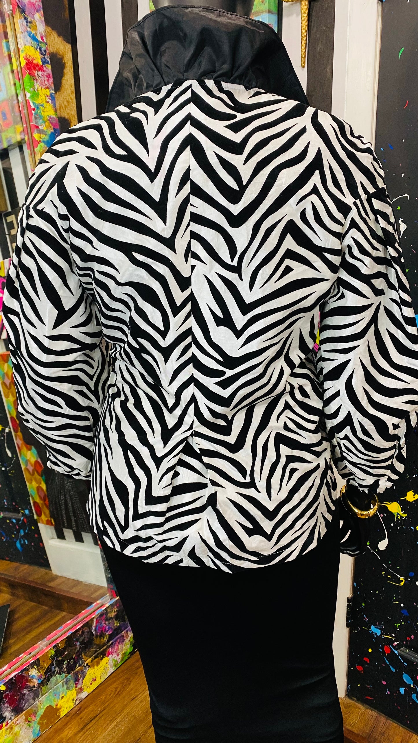 Vintage Zebra Print Blazer (14)