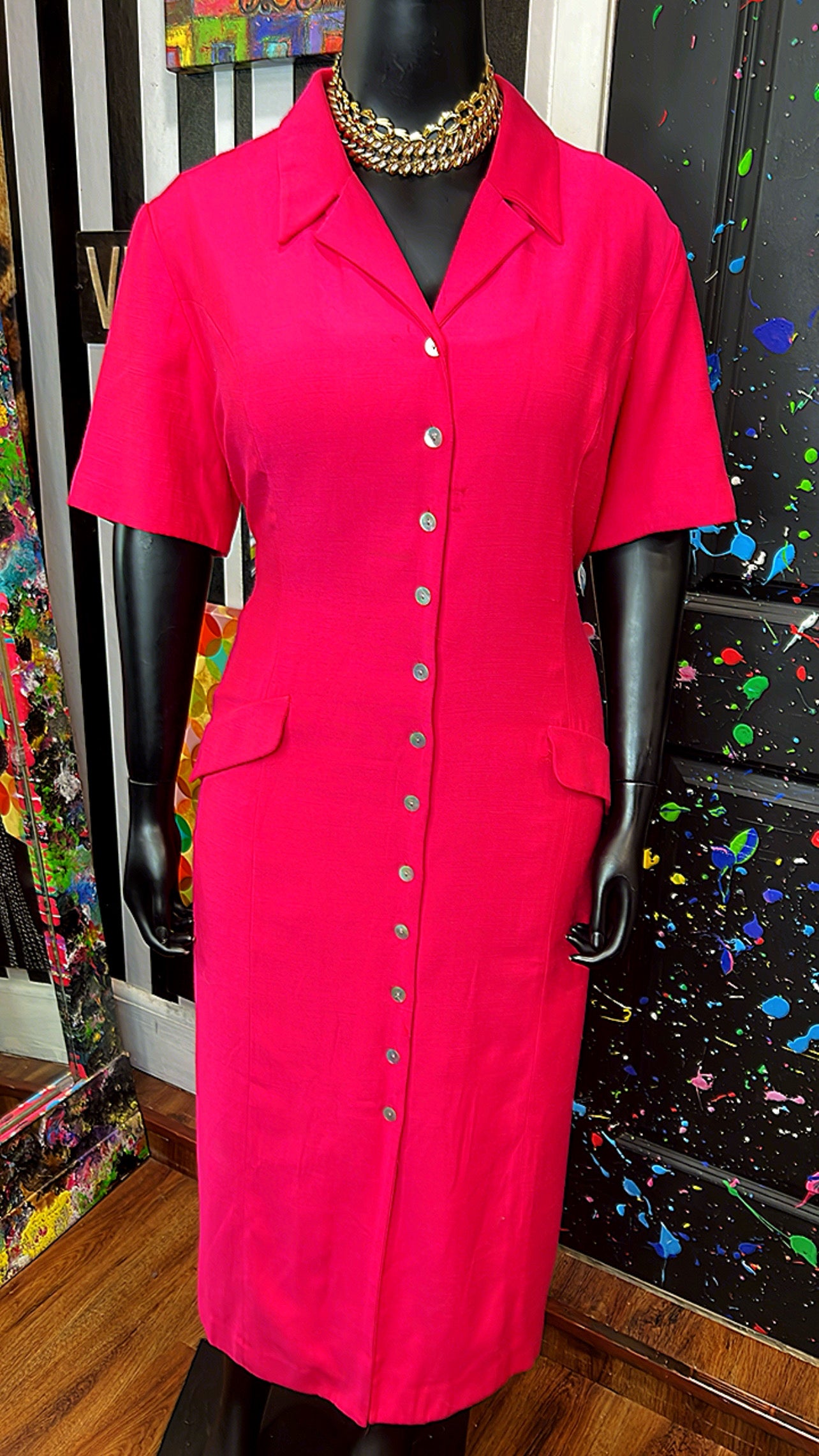 Vintage Pink Dress (22W)