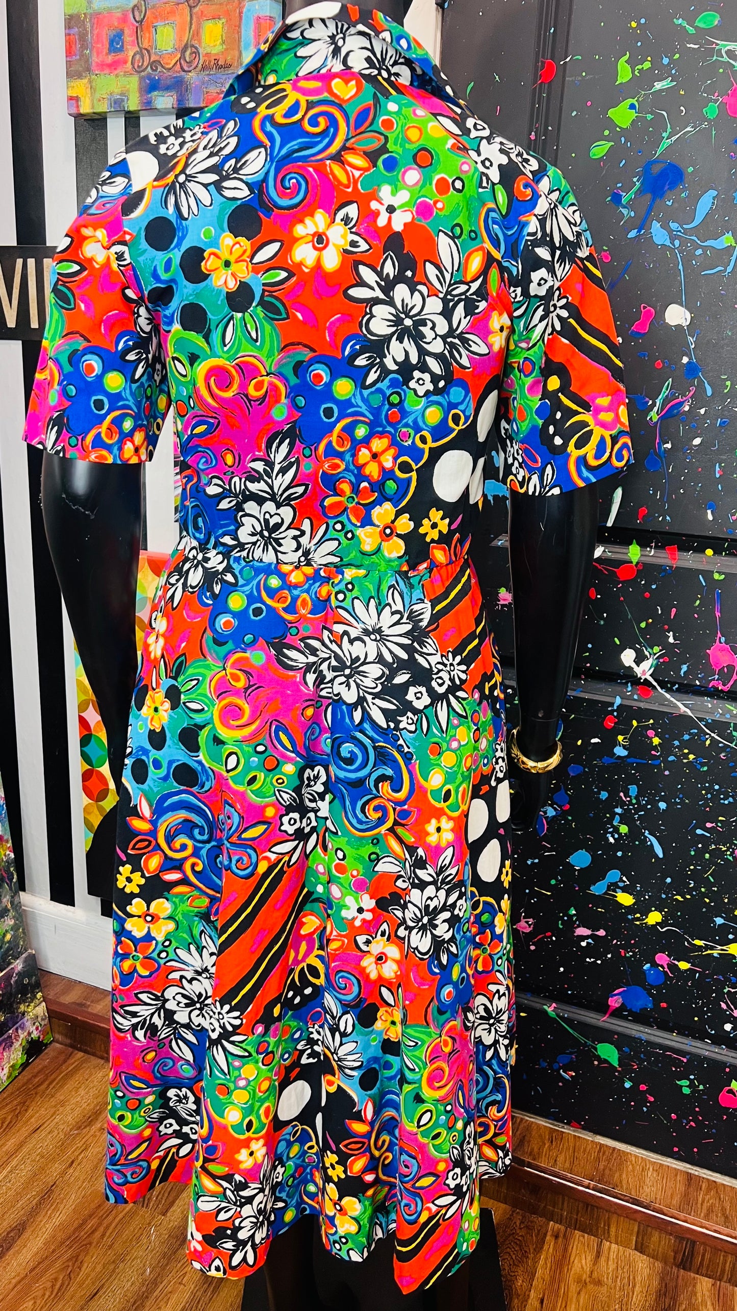 Vintage Abstract 80’s/90’s Dress (12)