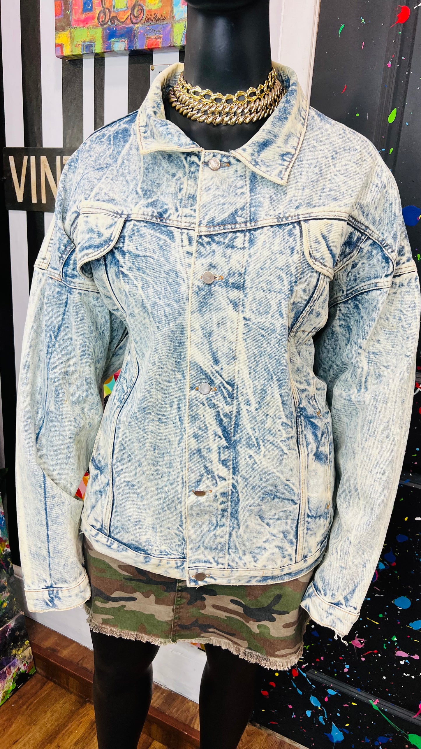 Vintage Stone Wash Denim Jacket (24)