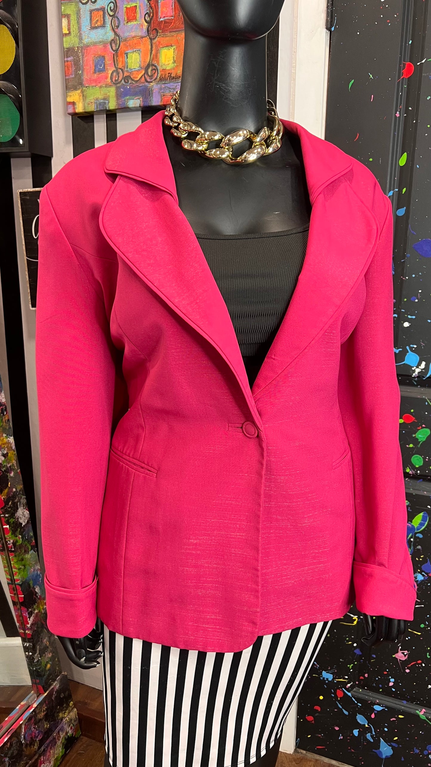 Vintage Ben Marc International Pink Blazer (22)