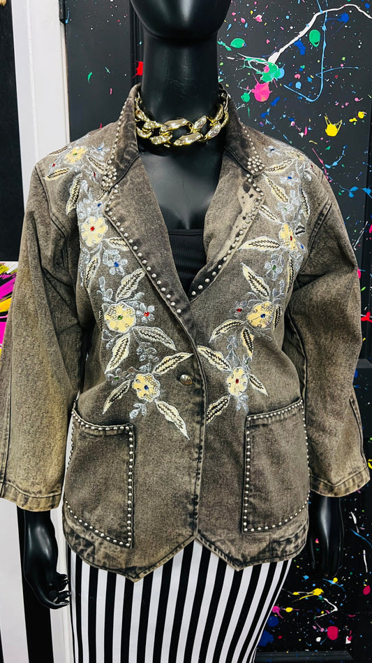Vintage Jewel Denim Blazer (16)