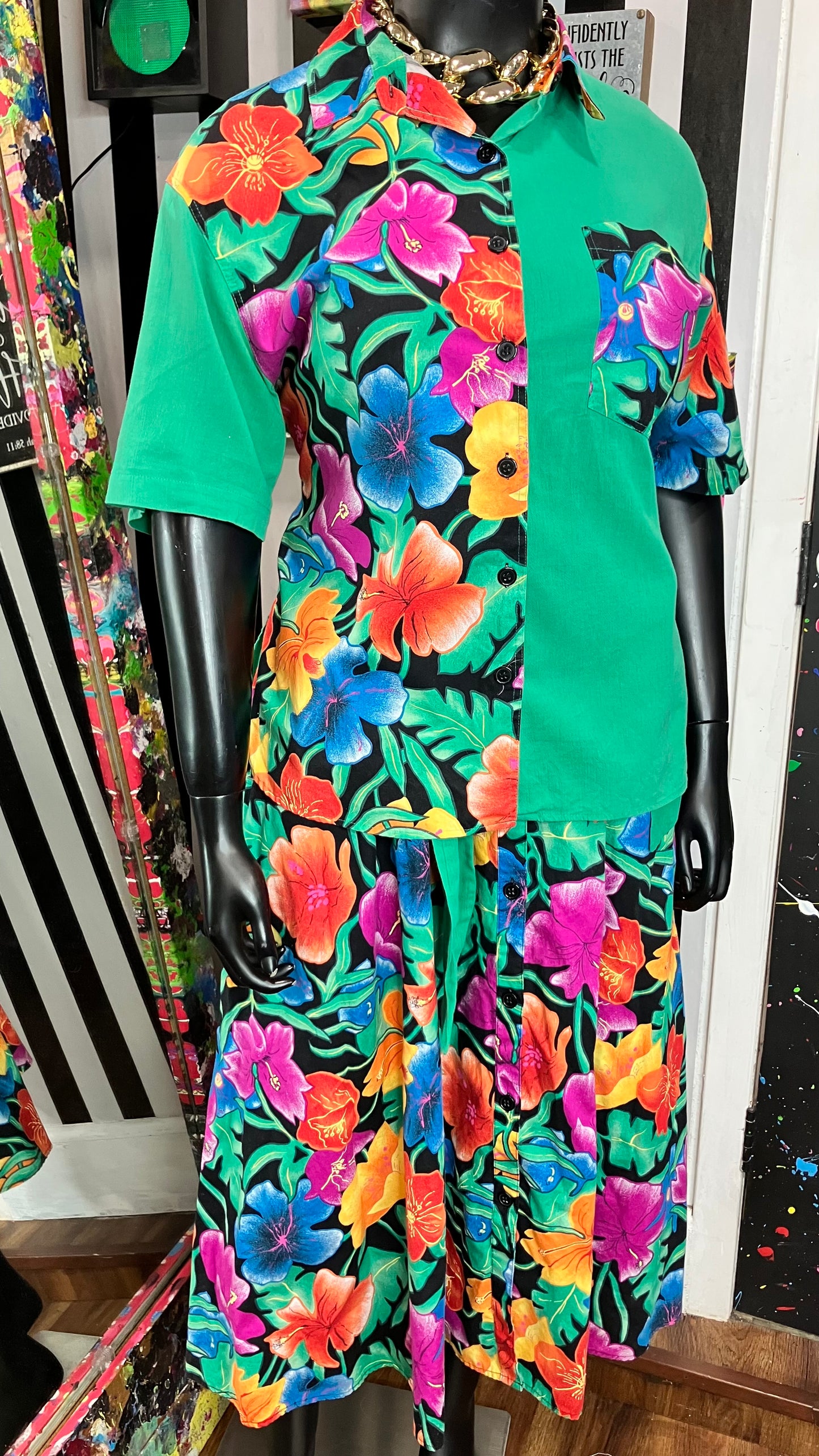 Vintage Cotton Floral Set (16)