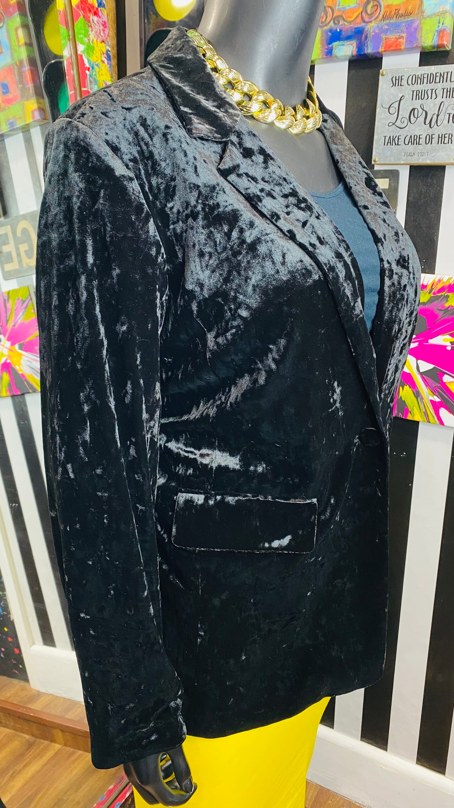 Black Suede Like Blazer (20/22)
