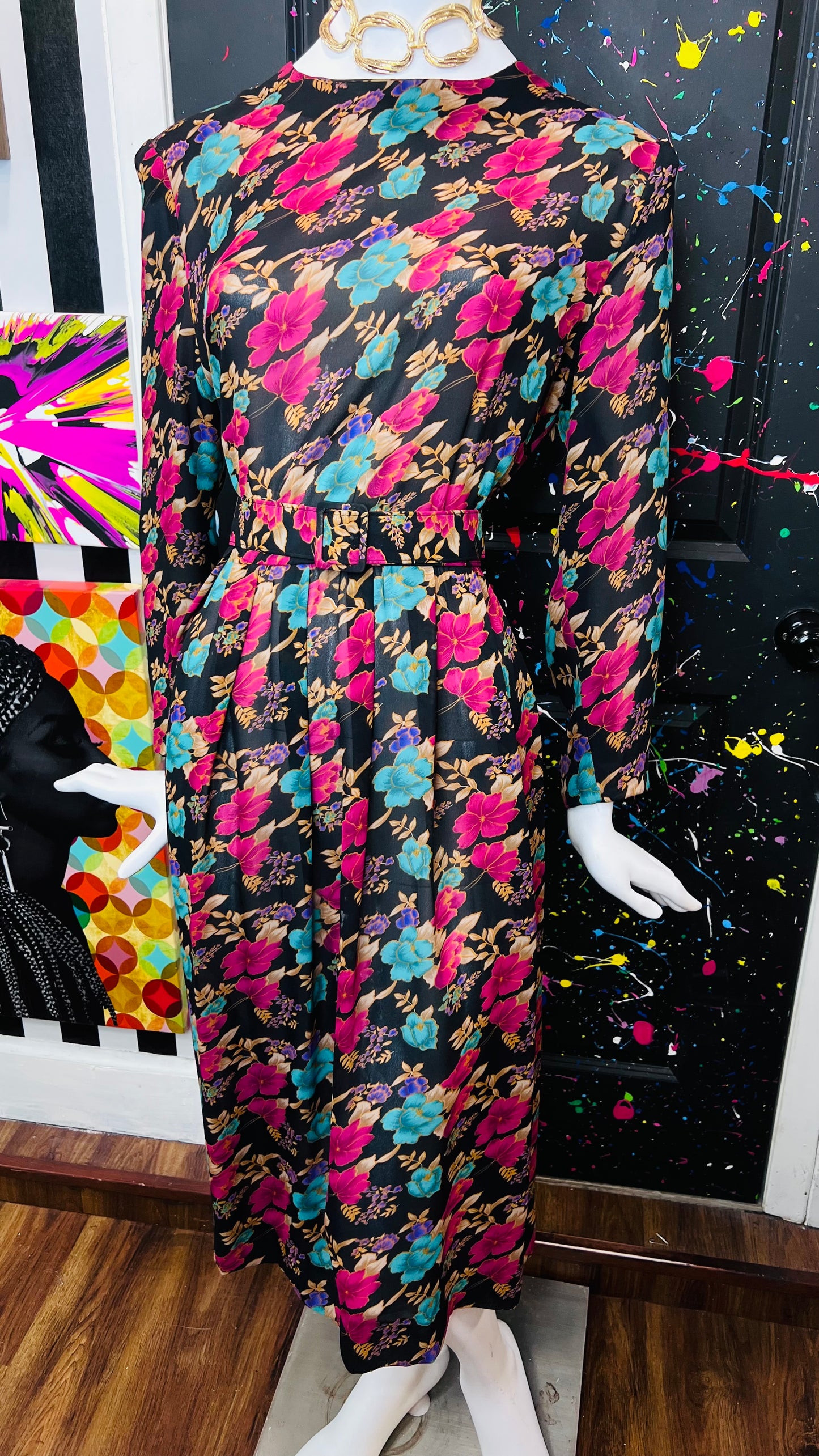Vintage Floral Dress (16)