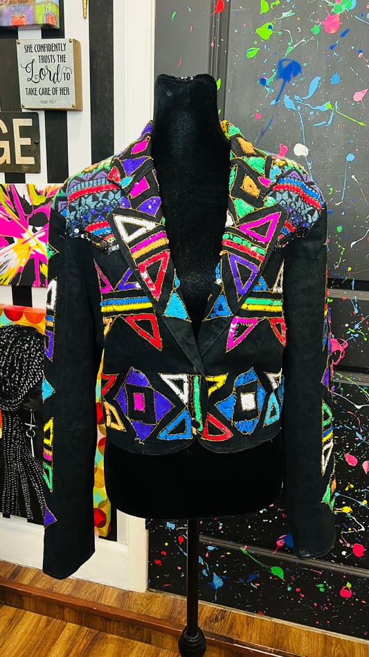 Vintage Sequin Cropped Modi Jacket (12)