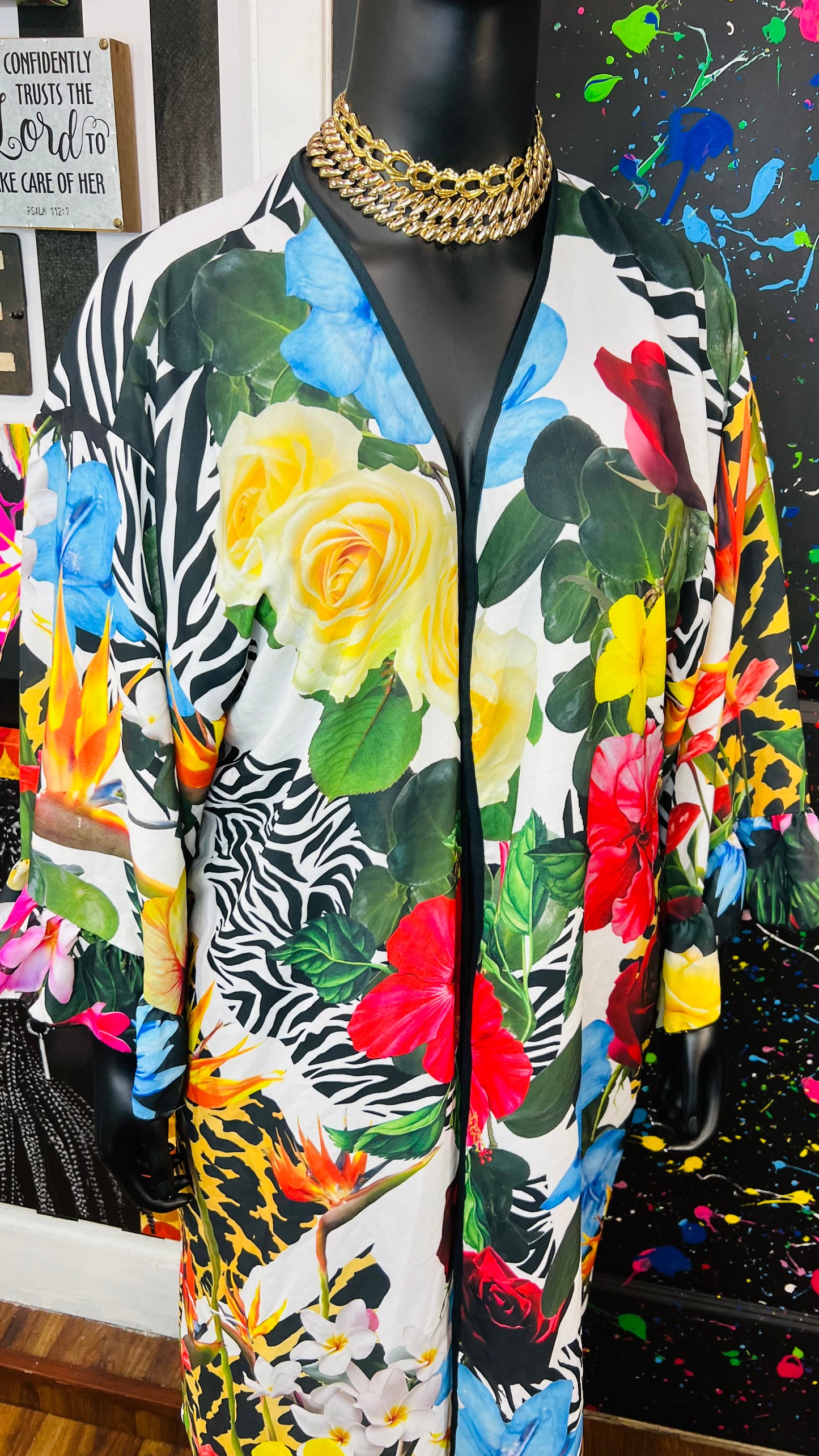 Ashley Stewart Tropical Duster -New with tags (22/24)