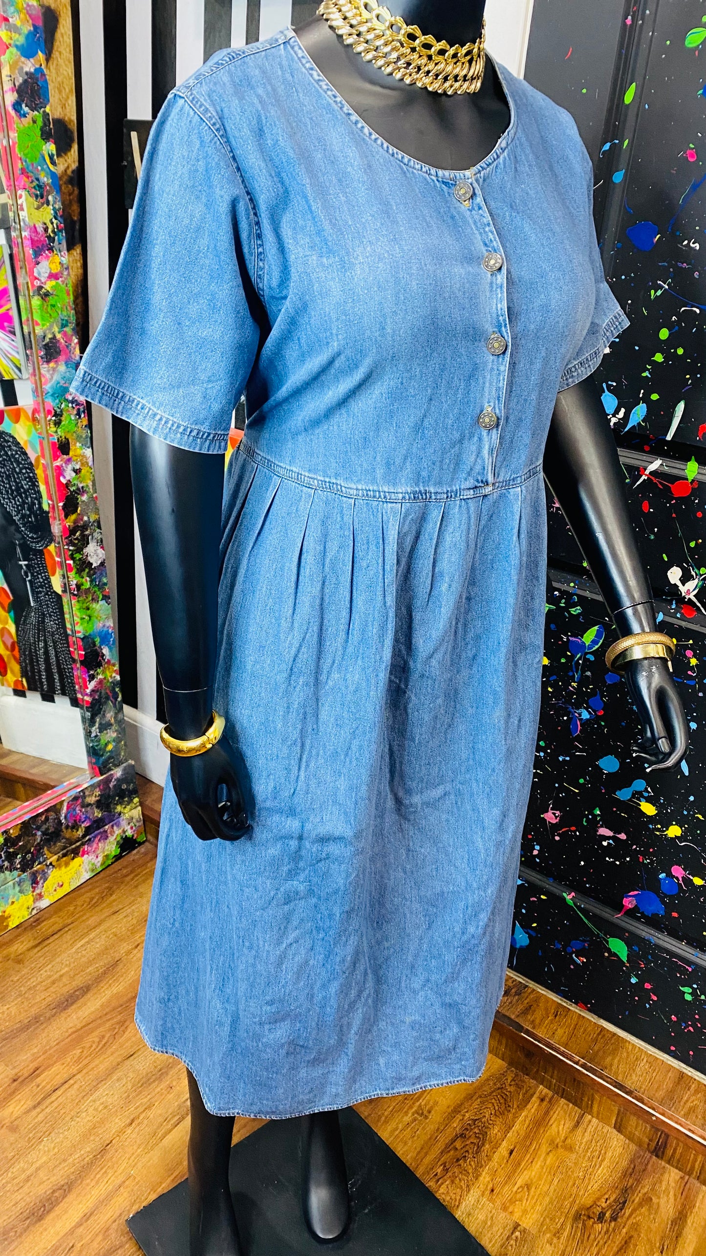 Vintage Denim Dress (18)