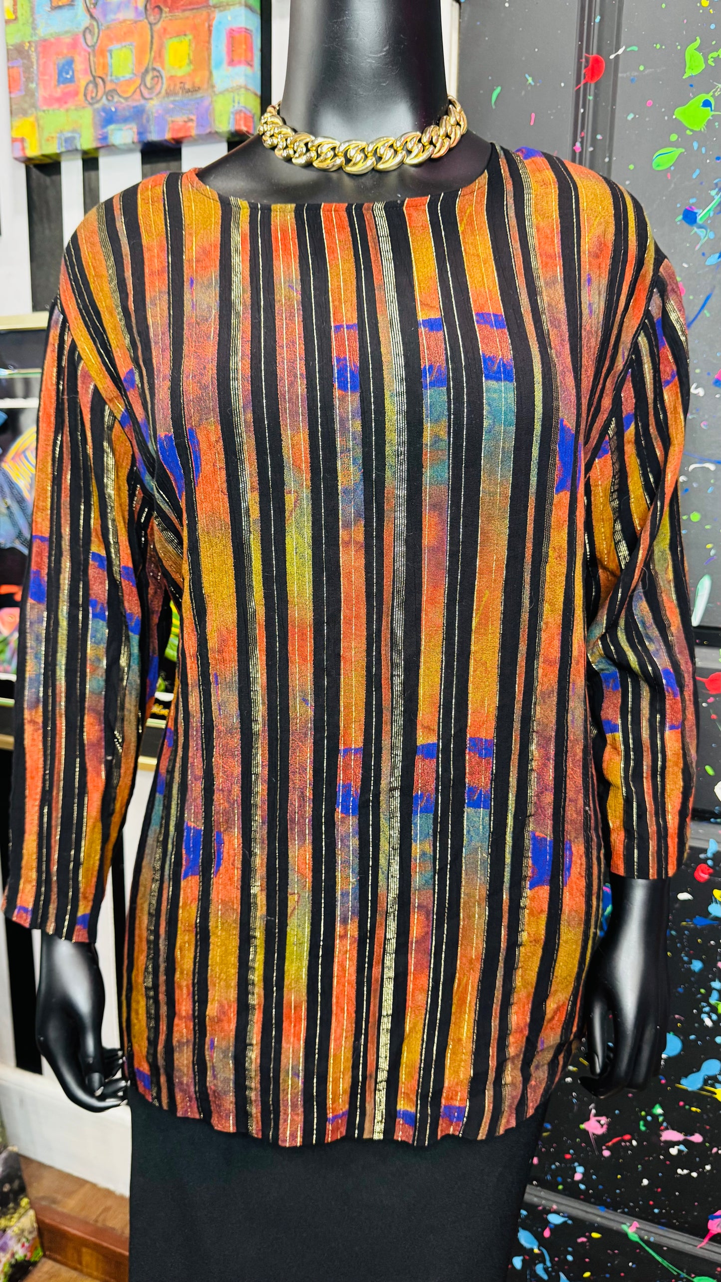 Vintage Long Sleeve 90s Blouse (20W)