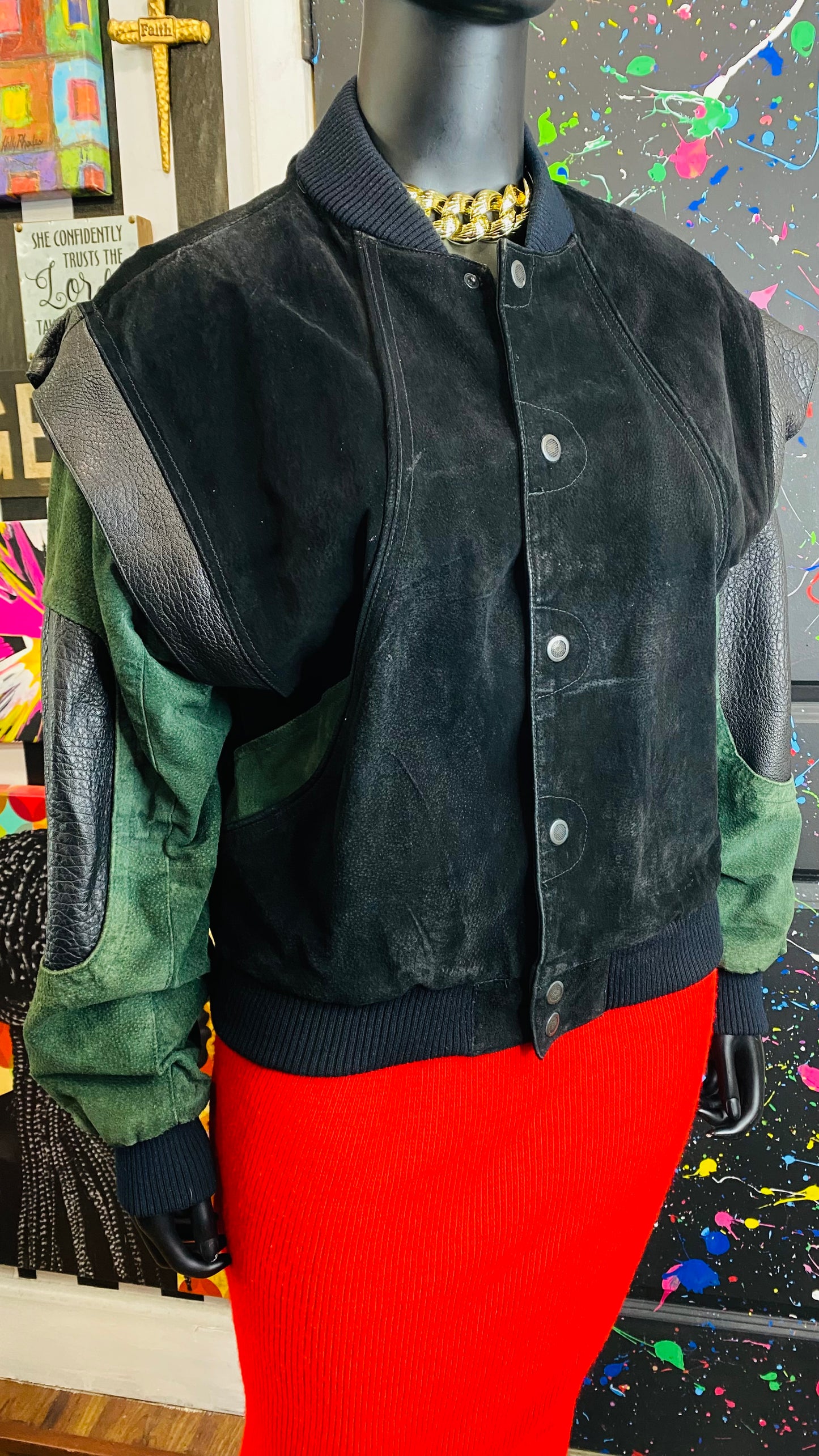 Vintage Pelle Genuine Leather Suede Jacket (18)