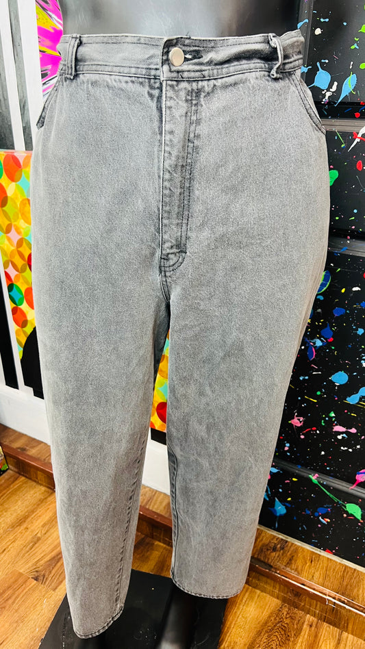 Vintage Ash Gray Denim Jeans (26)