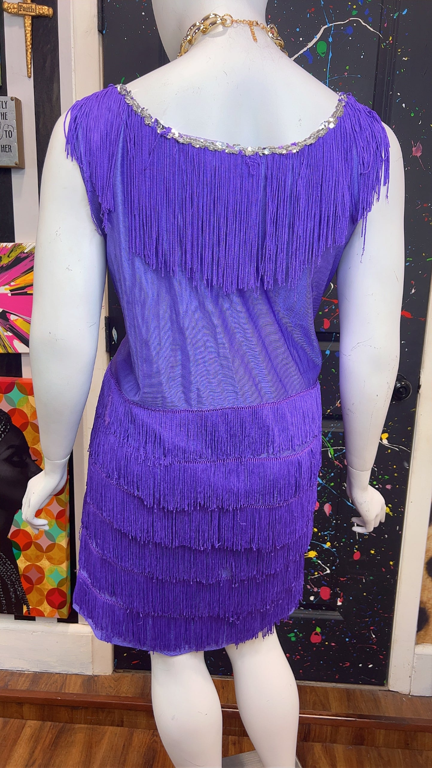 Purple Fringe Dress (24)