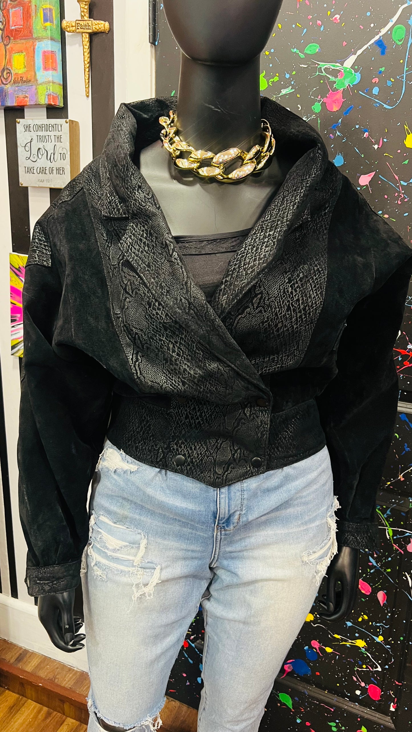 Vintage Genuine Suede Leather G III Jacket (16)