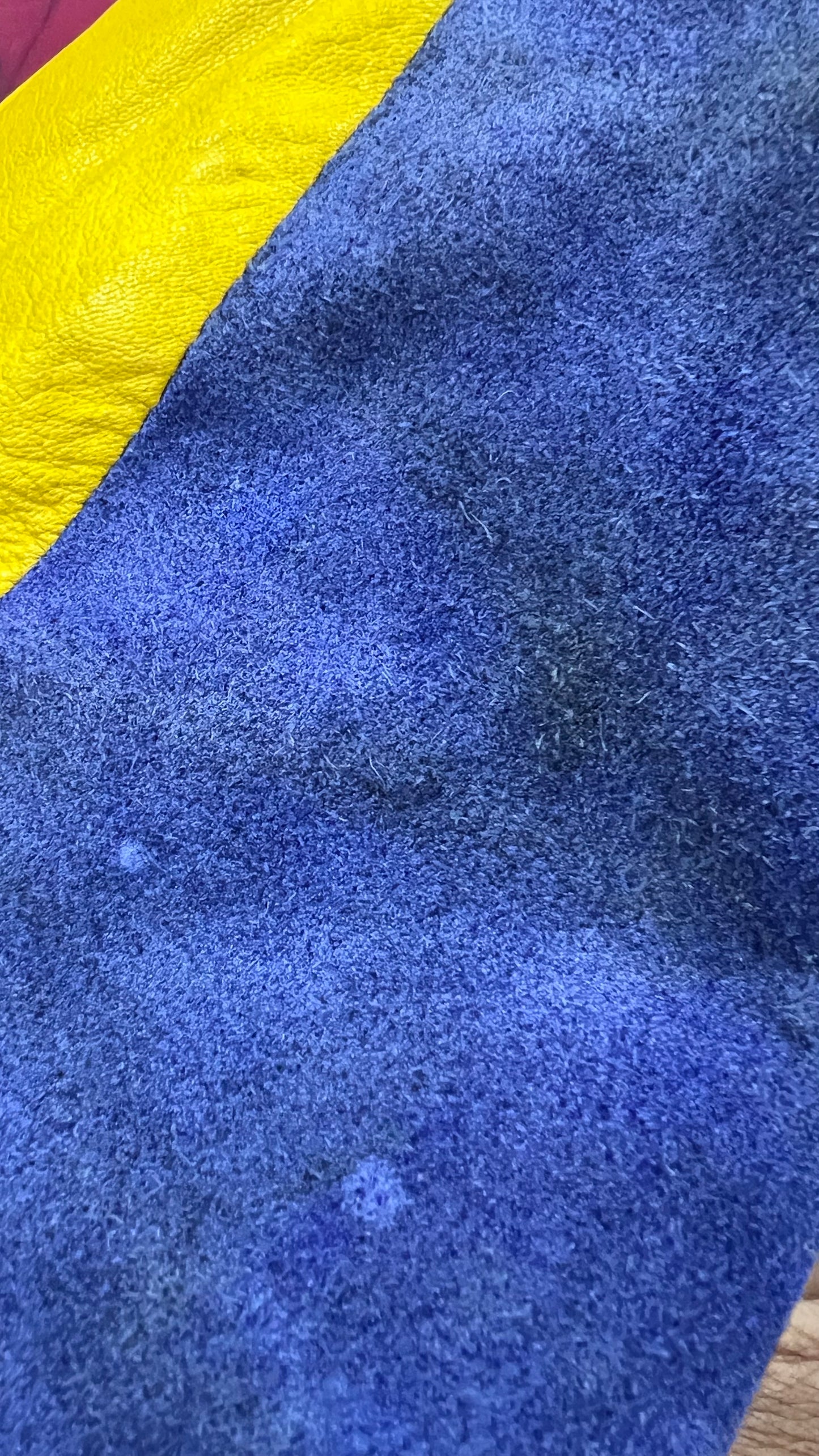 Vintage Genuine Leather & Suede Road Sign Jacket (22) *KC