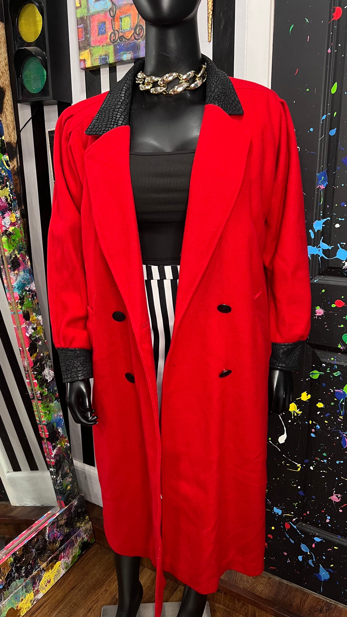 Vintage Wool Insulated Trench Coat (16)