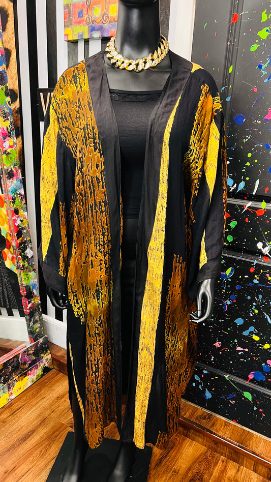 Vintage Abstract Duster (OS) up to 18