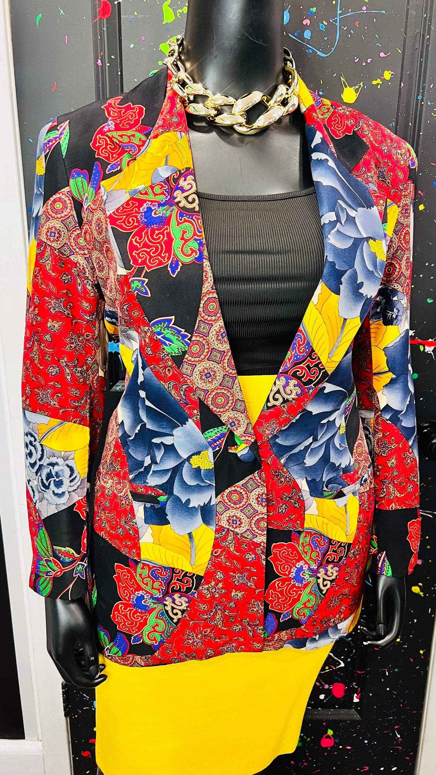 Vintage 100% Silk Blazer (14/16)